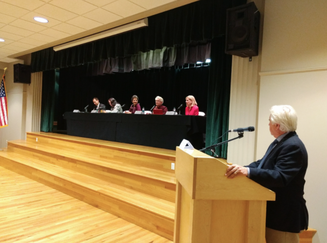 Sen. Zehnder, Sen. Iwamoto, Rep. Arent, Rep. Moss, Rep. Poulson, and Doug Wright
