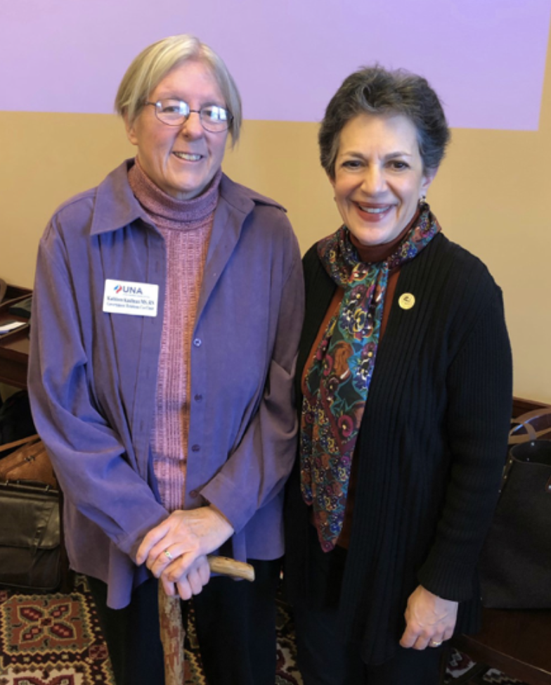 Kathleen Kaufman with Utah Nurses Association and Rep. Arent