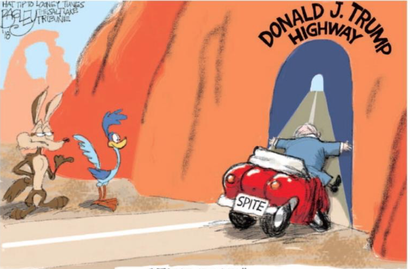 Cartoon credit - Pat Bagley, Salt Lake Tribune