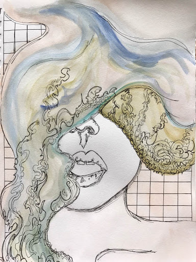 This week's art is a beautiful watercolor from our beautiful friend, @shiloh.marie . Please check out her work. But that's okay if you don't because we're going to be posting a lot more of it ourselves. Peace and blessings, friends. 