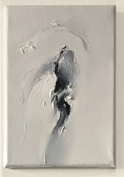 This week's art is by Grace Oller from her series, "Between Heaven and Hell." Grace is a fine arts student at the Columbus College of Art and Design, and Julia's sister.