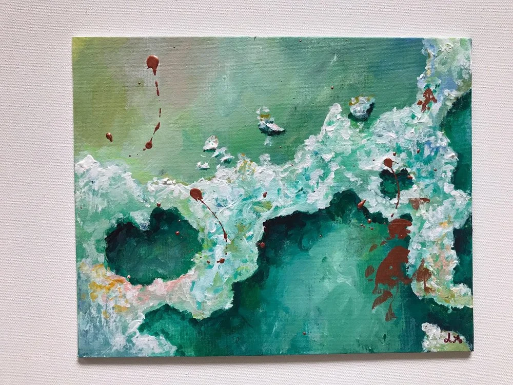 Art by Lauren Ashleigh Benjamin . As part of Hurricane Harvey relief efforts organized by Kenny Sipes, all proceeds of this print, sold exclusively at The Roosevelt Coffeehouse, and 100 percent of barista tips will go to Houston. Together, Sipes and Benjamin have raised over $2,000 in donations to the Houston Food Bank. Prints are $12, and are still for sale.