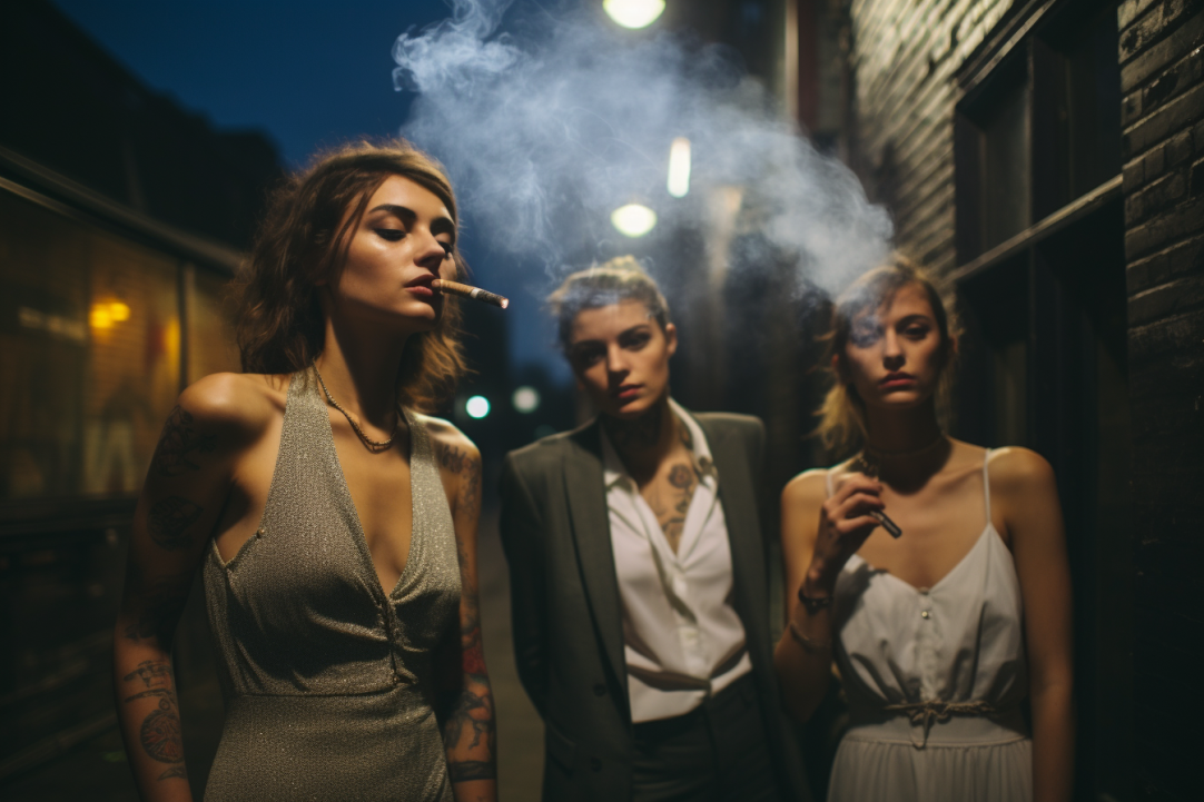 lesserrobots_a_photo_of_4_beautiful_hipster_women_smoking_cigar_06a7b34b-6c7a-480d-8645-ac99c5a6531a.png