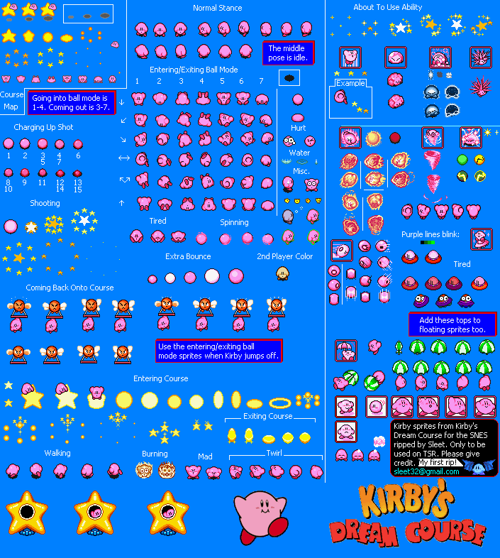 SNES - Kirbys Dream Course - Kirby.gif