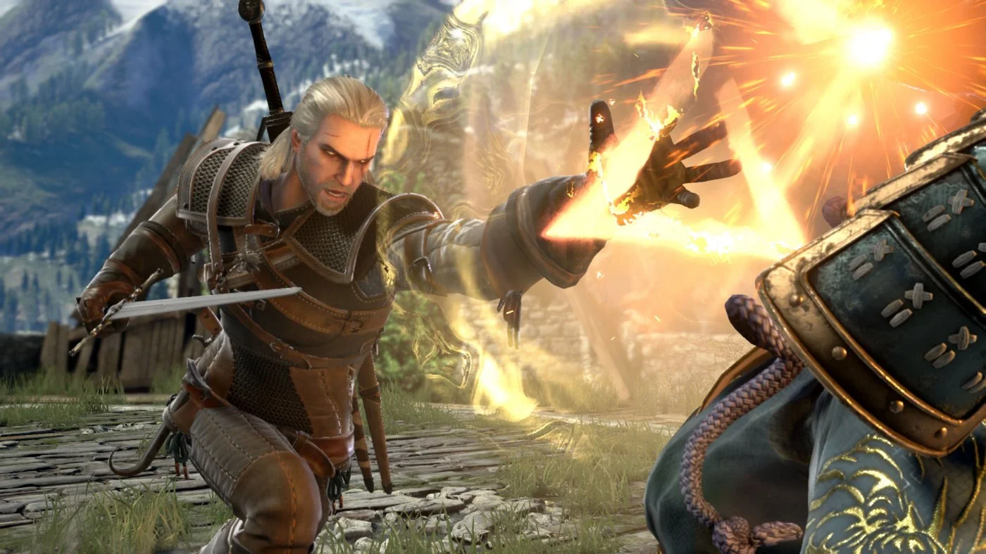 Geralt di Rivia, primo personaggio cammeo, è realizzato magnificamente