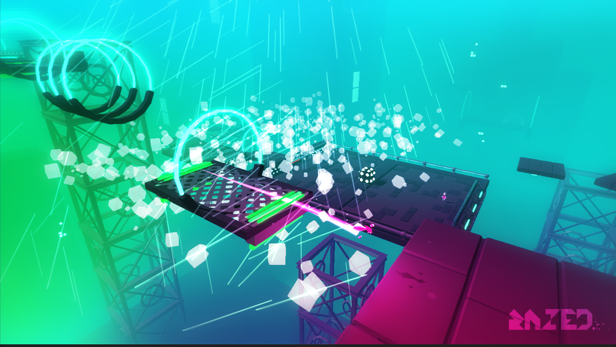 È tutto un neon a perdita d’occhio, pare di essere in Cyberpunk.