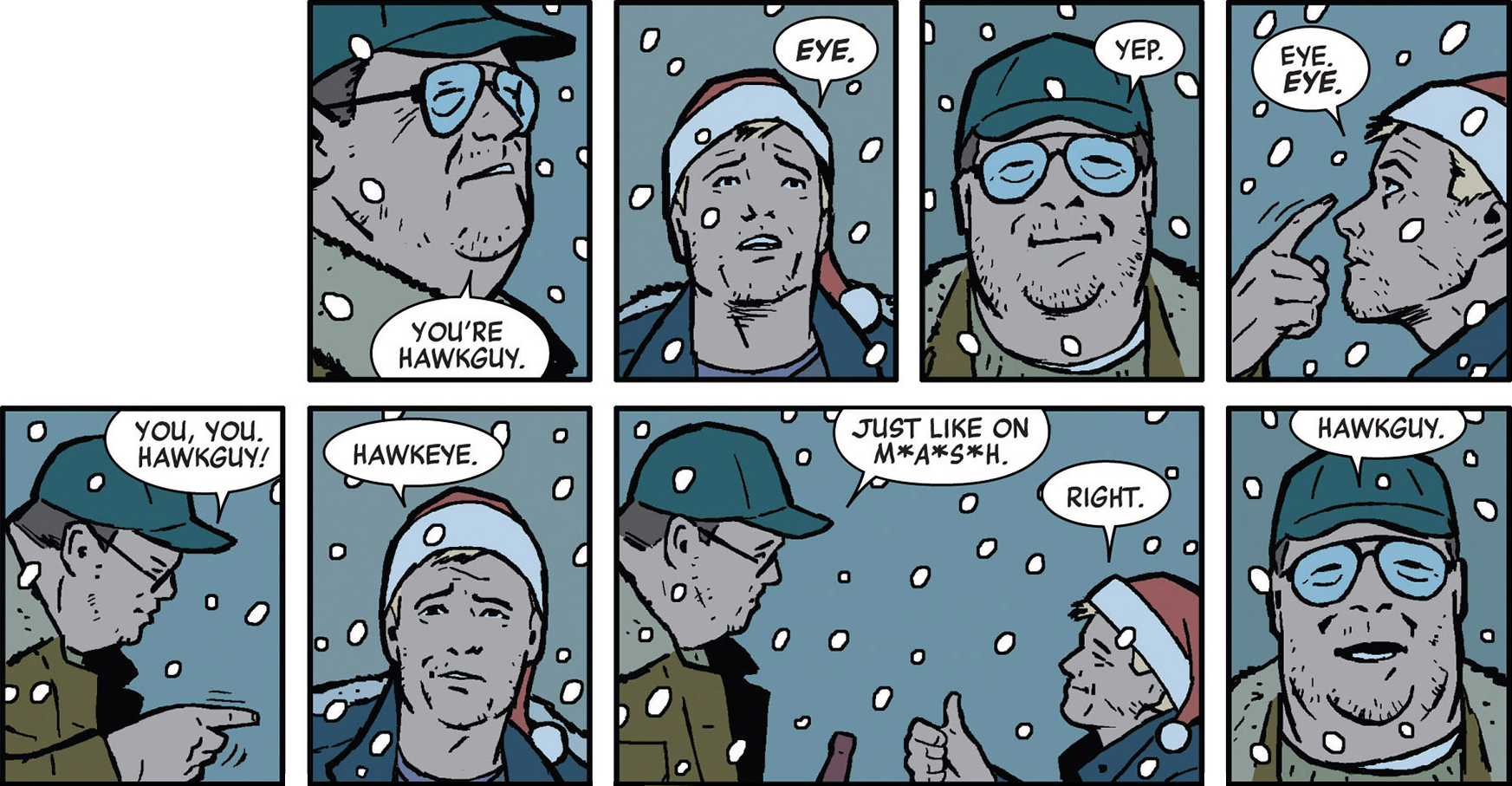 Hawkguy, appunto.
