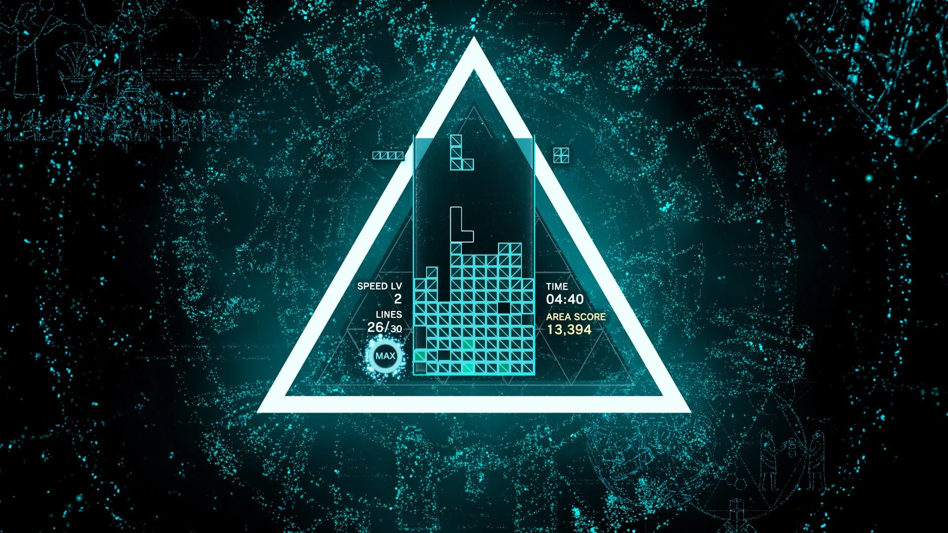 Tetris Effect è STU-PE-FA-CEN-TE