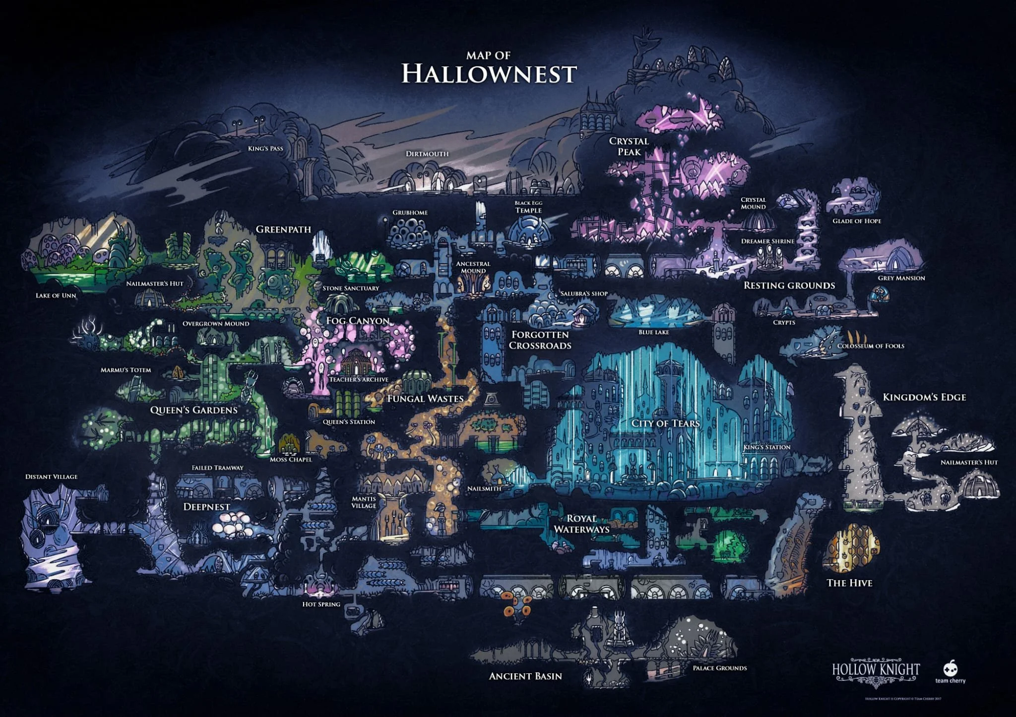  Le mappe di   Hollow Knight   e   Silksong   a confronto con quelle di   SOTN   