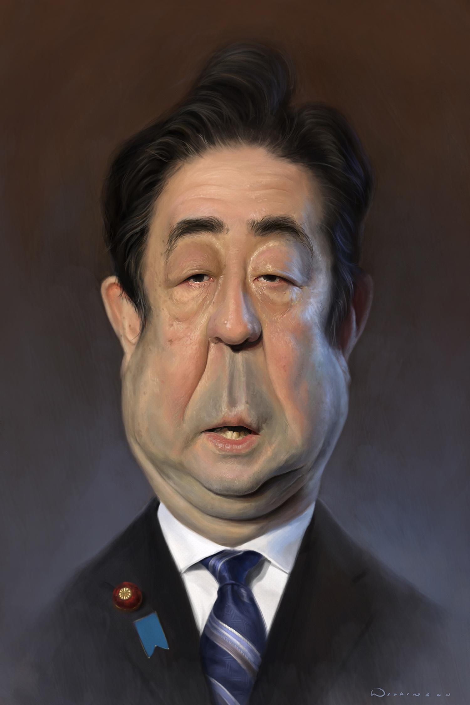 Abe Shinzo Caricature