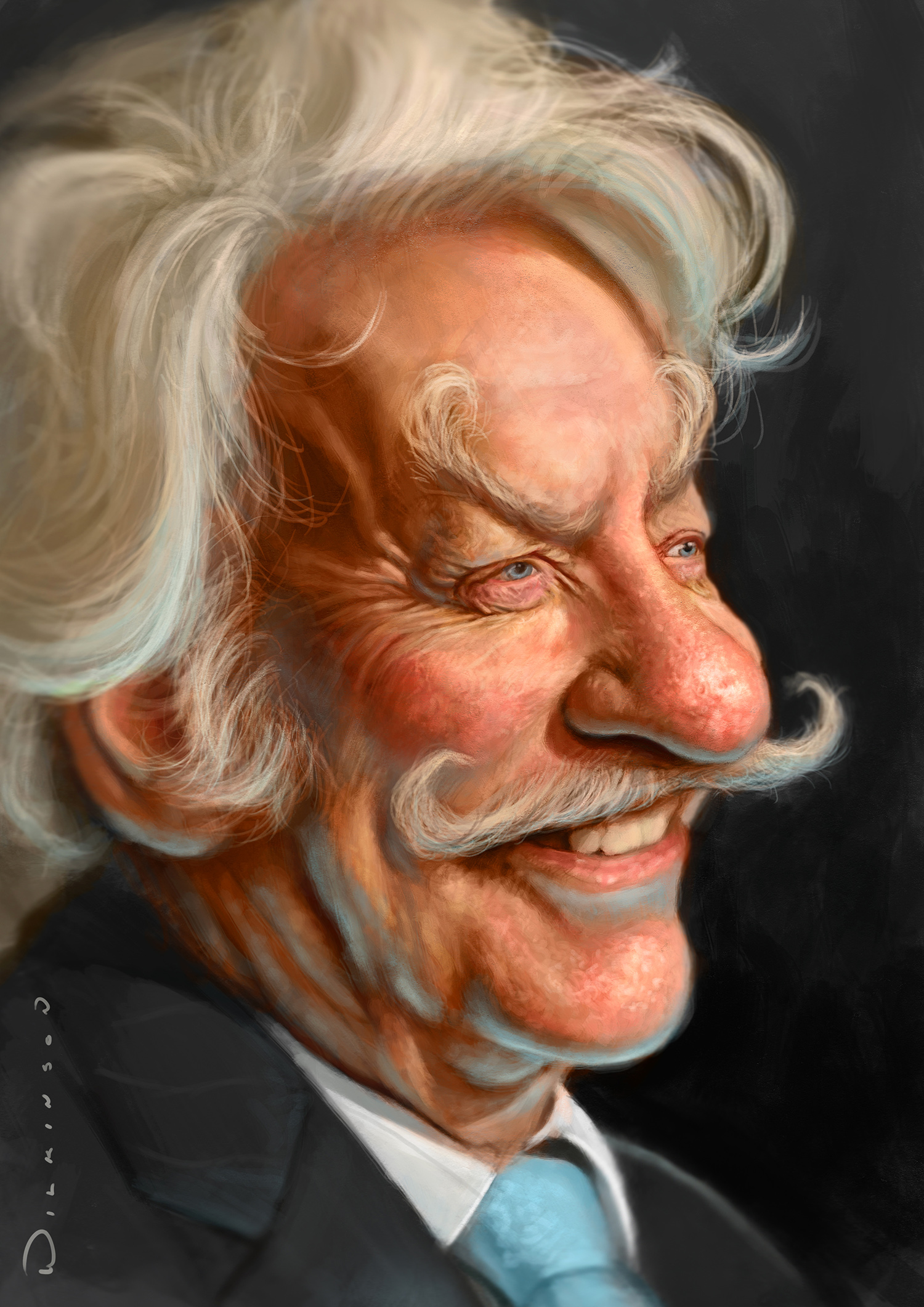 Donald Sutherland Caricature