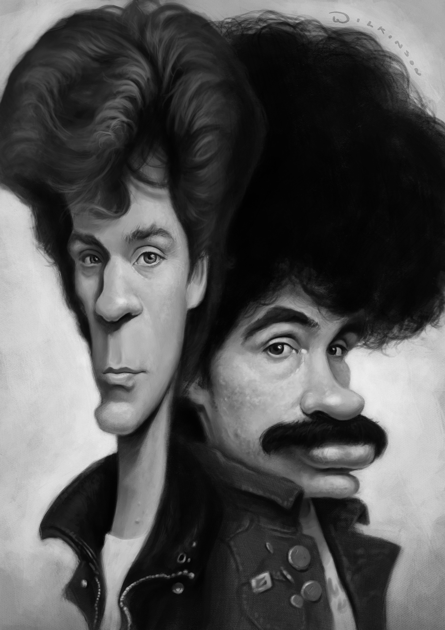 Hall and Oates Caricature