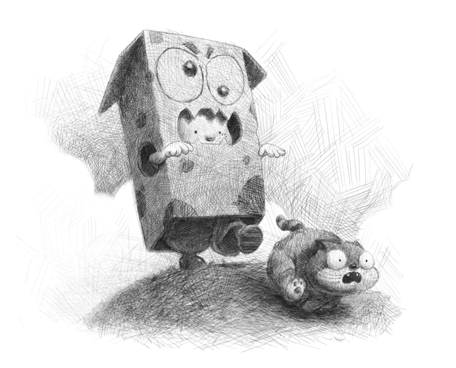 Cardboard Monster Sketch