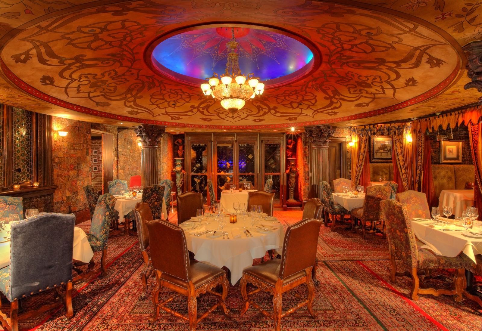 Foundation Room Banquet Hall for the Diamond Banquet, Sunday evening.