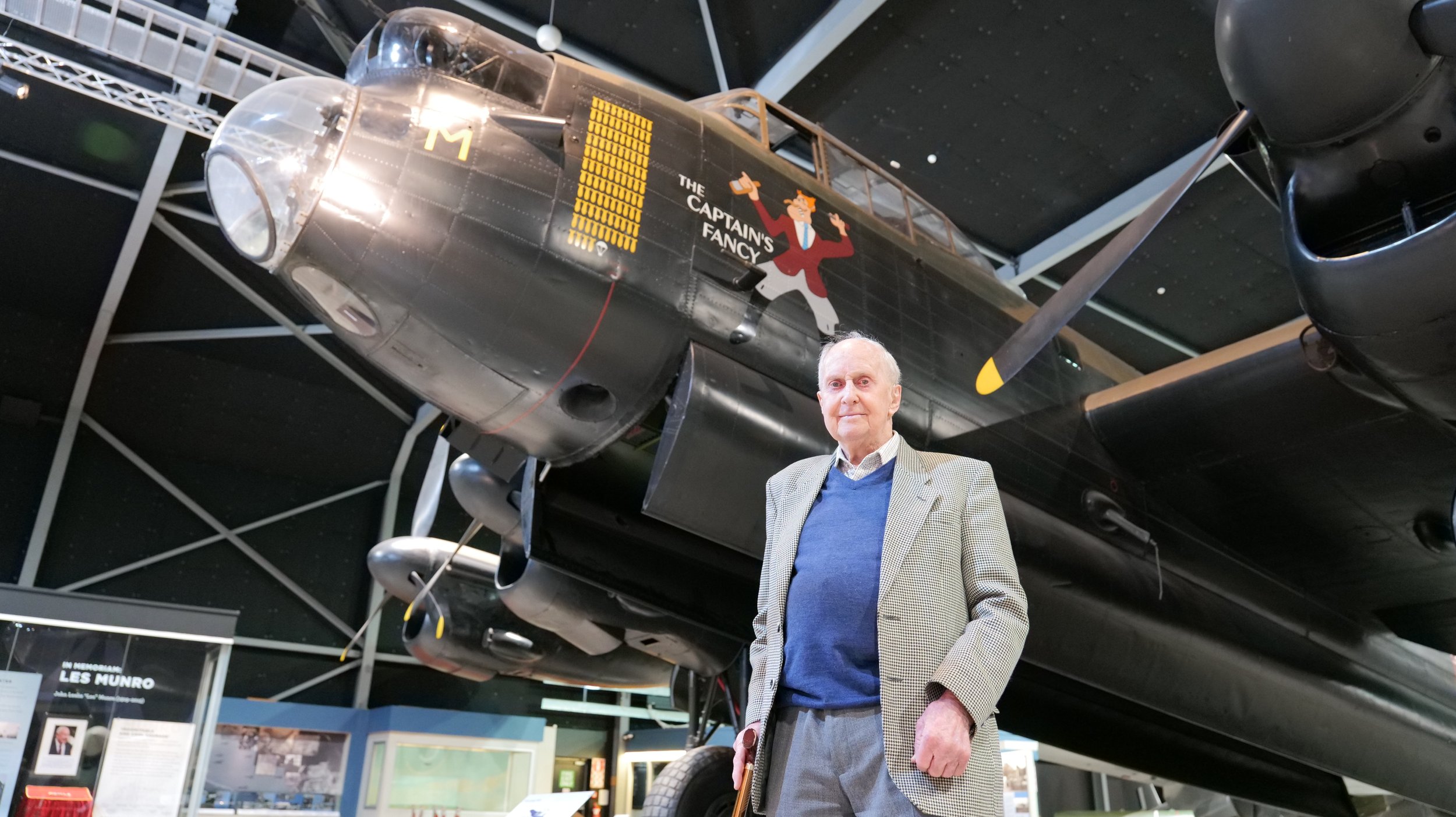 Ron Mayhill Lancaster Bomb Aimer P1000870.JPG