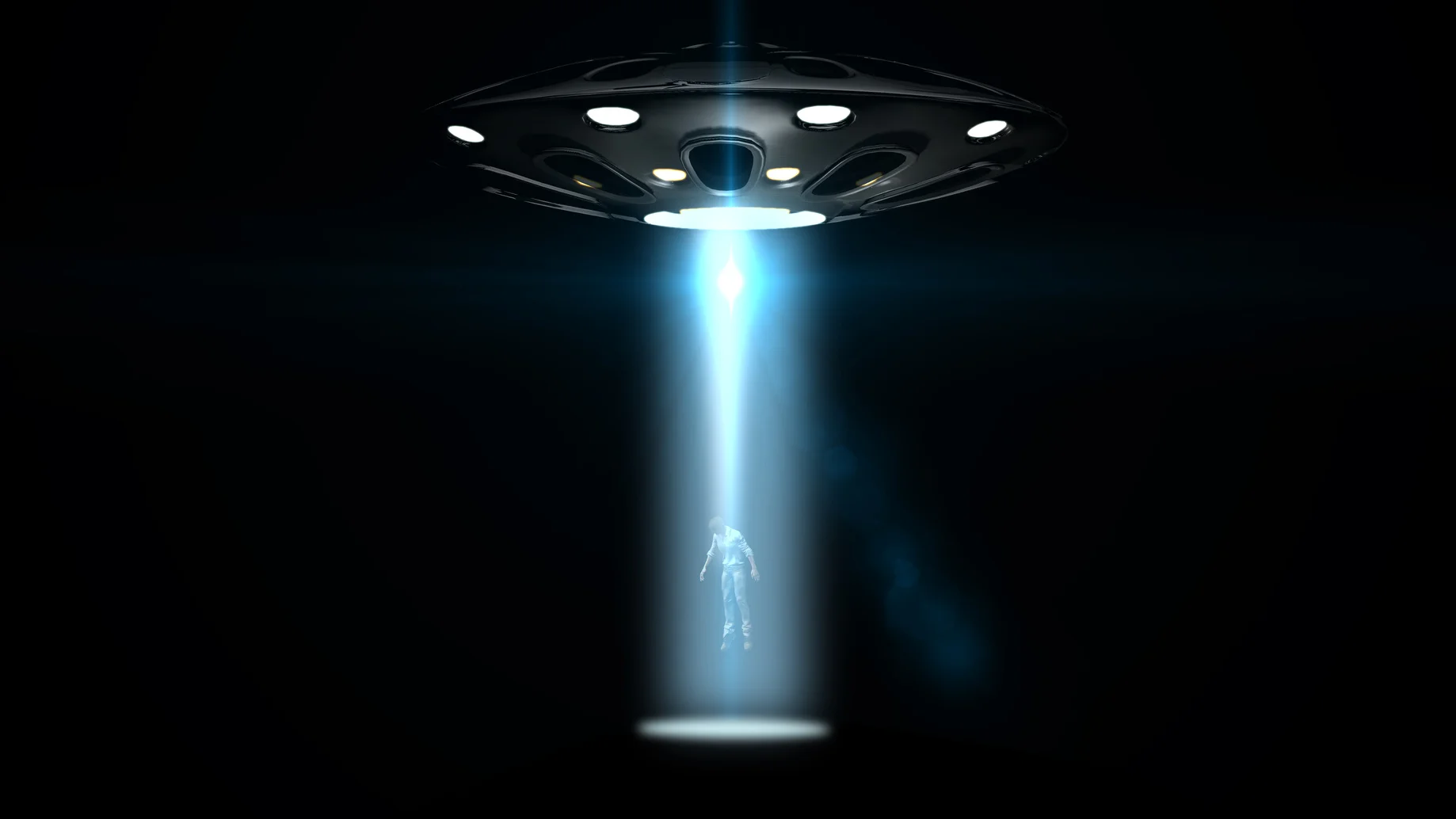 Artists impression of Alien Abduction (Fotolia - Riko Best)