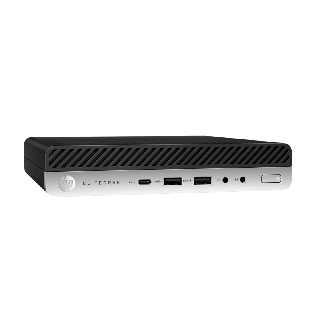 HP EliteDesk 800 G5 Desktop Mini, käytetty/kunnostettu pöytätietokone, i5-9500T, 16GB/256GB