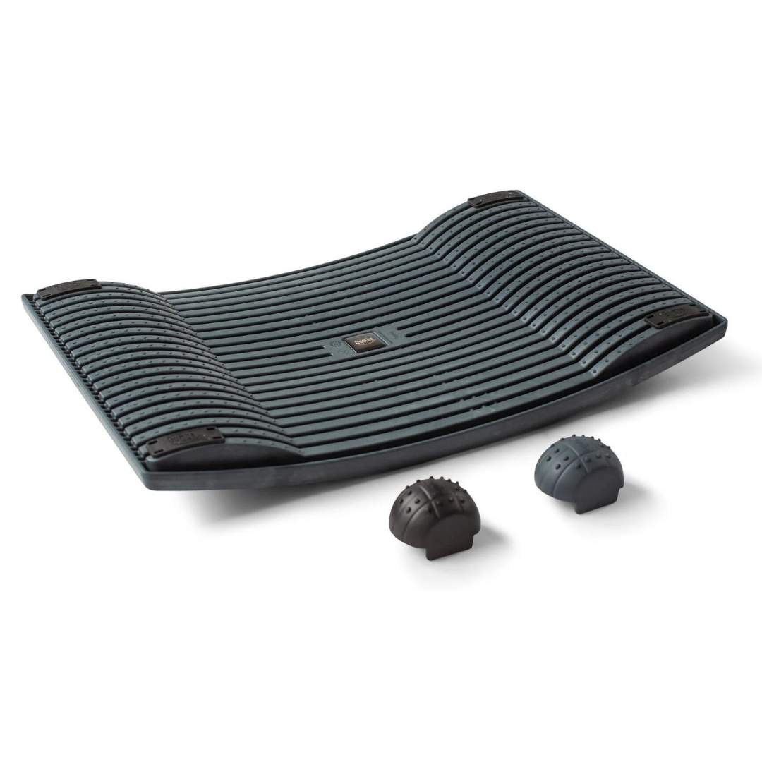 Gymba aktivointilauta ja hierontapallot, grafiitti