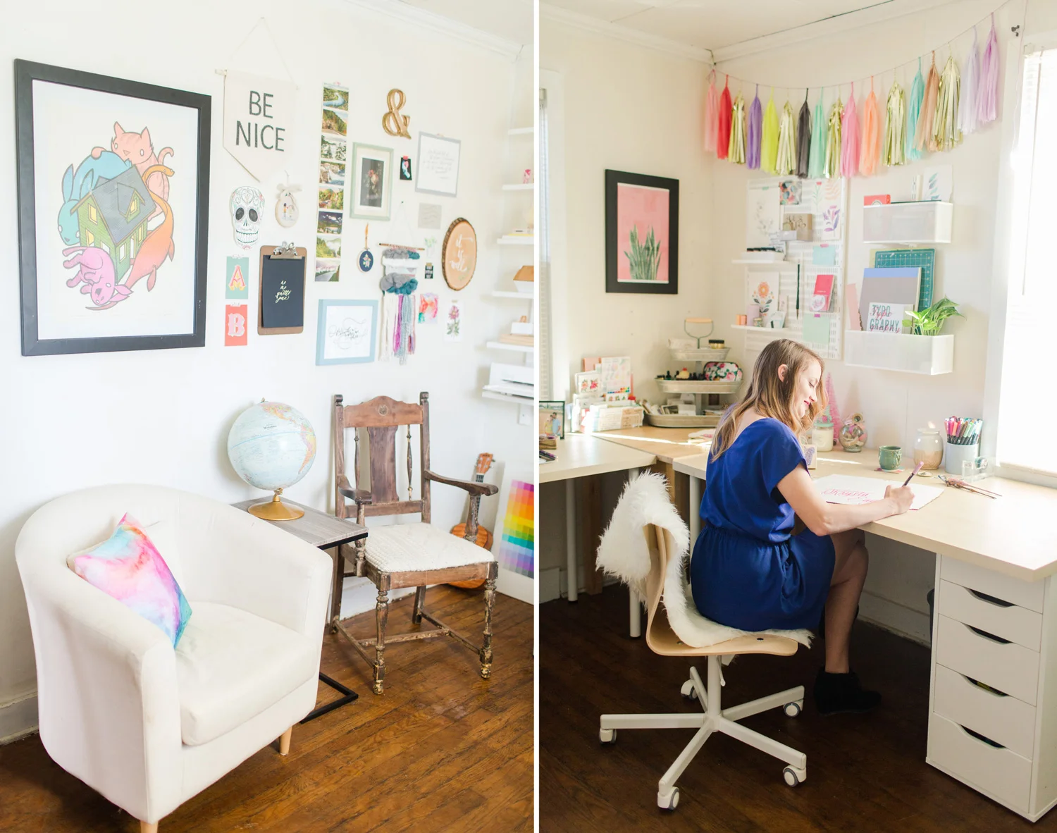 Ashley is currently based in Virginia's Blue Ridge Mountains and works out of a stunning studio in her home.