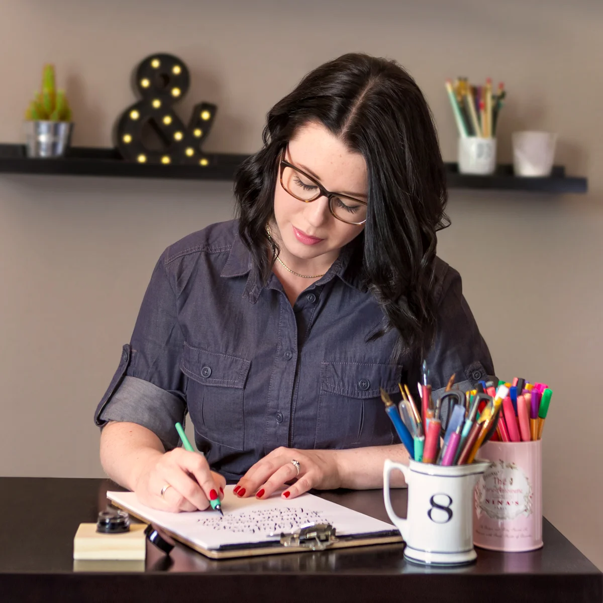 Molly Suber Thorpe Calligrafile Founder & core CONTRIBUTOr Athens, Greece Molly is a calligrapher, teacher, and author. Her first book, Modern Calligraphy , has reached tens of thousands of budding calligraphers, and is available in Spanish and Chinese translations. Her second book, The Calligrapher's Business Handbook came out in May 2017 and addresses the business side of lettering arts. Molly graduated from UCLA's Design Communication Arts program in 2009 with a concentration in typography and layout design. Prior to that, Molly studied art history, comparative literature, and creative writing at The American University of Paris. After spending nearly a decade in Los Angeles, Molly now resides in Athens, Greece, where she works with clients all over the world. Molly Suber Thorpe →
