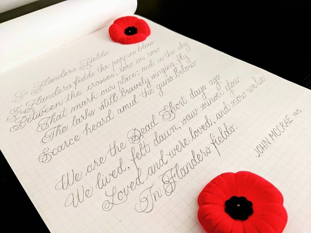 #imacalligrafile&nbsp;@twothreecalligraphy
_________⠀
For a chance to be featured, simply tag a new or old post of your lettering work with&nbsp;#imacalligrafile!
_________⠀
#regram&nbsp;--&gt; Lest we forget.

&bull;
#weremember #remembranceday #les