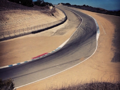The Rahal Straight at Laguna Seca is anything but.