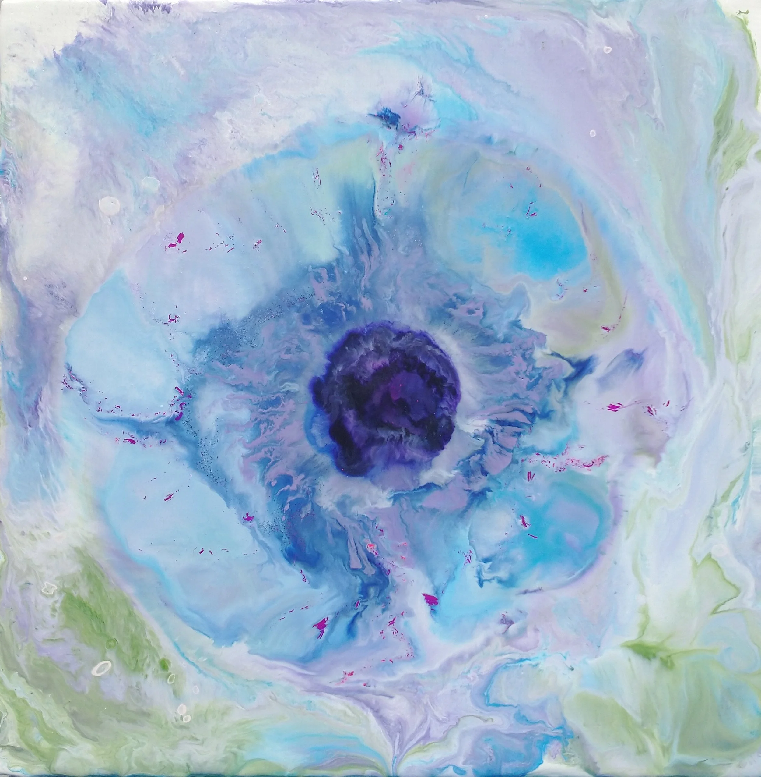 Welcoming Spring
Encaustic on board, 12x12