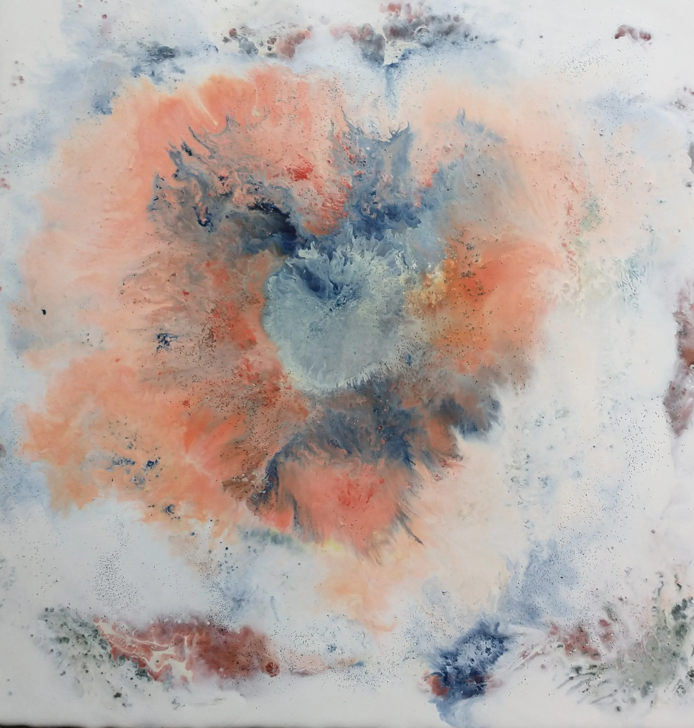 Shimmering Soul
Encaustic on board, 12x12