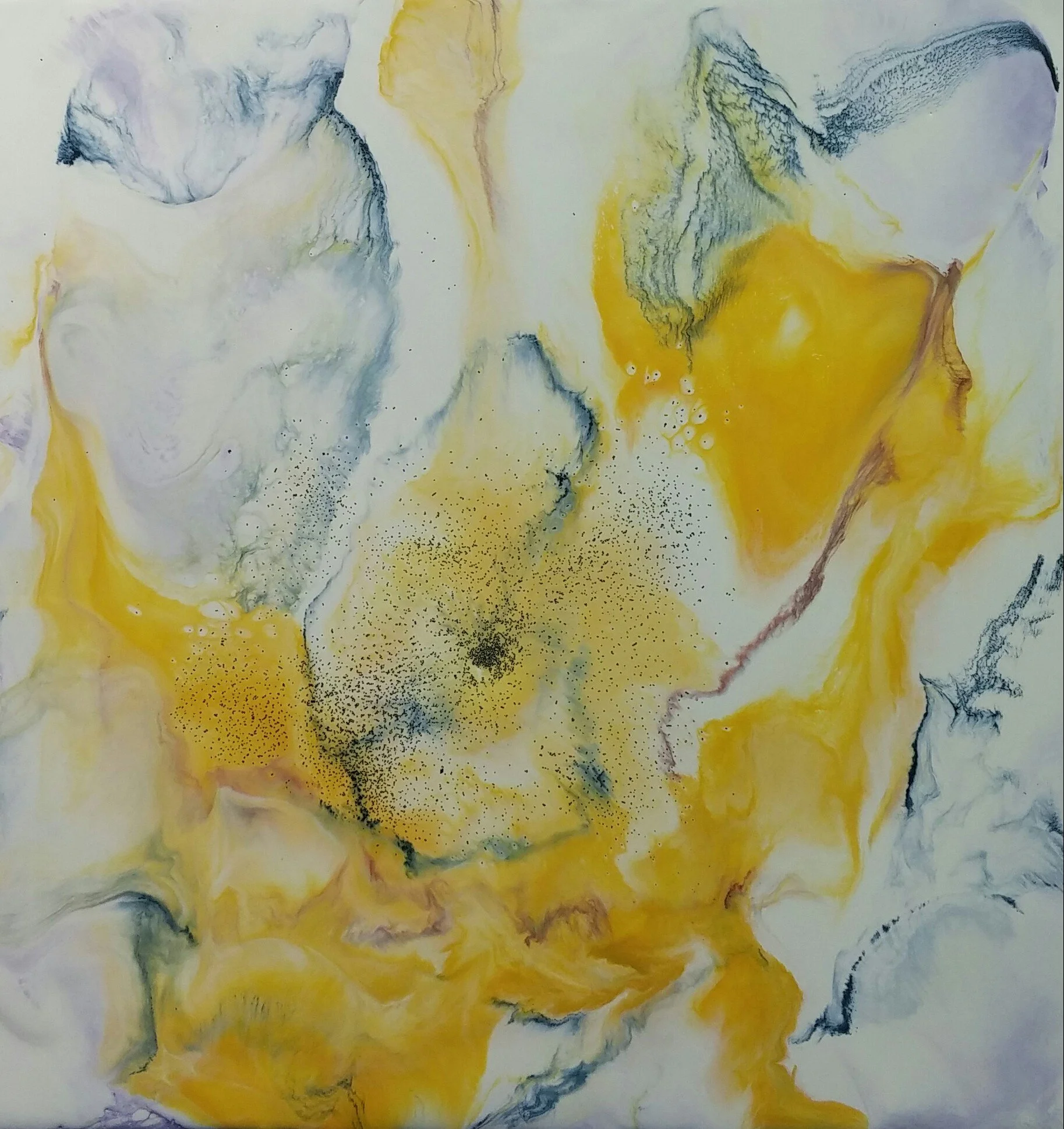 A New Season
  Encaustic on board, 12x12