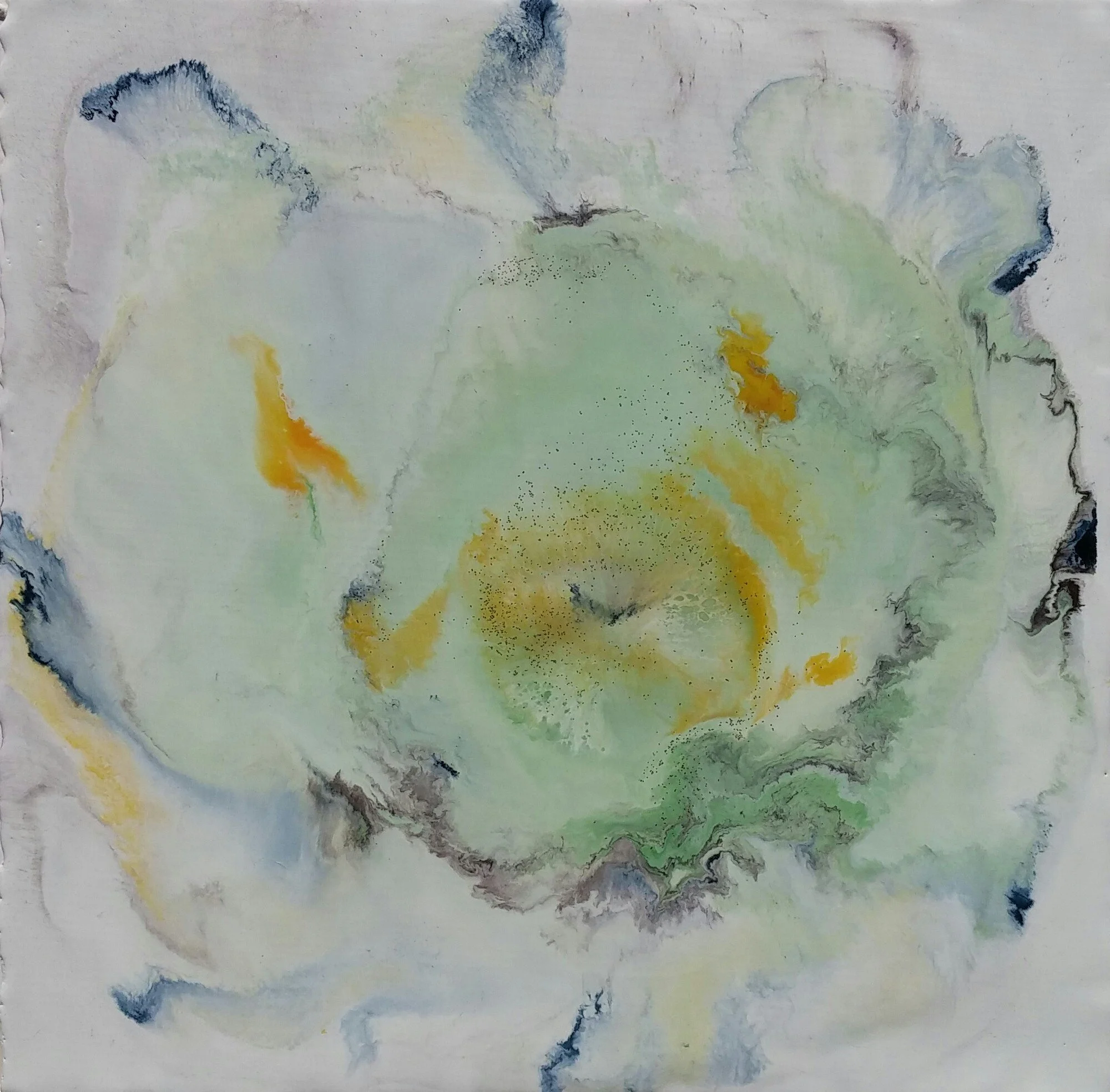 Flying Through  
encaustic on board, 12x12