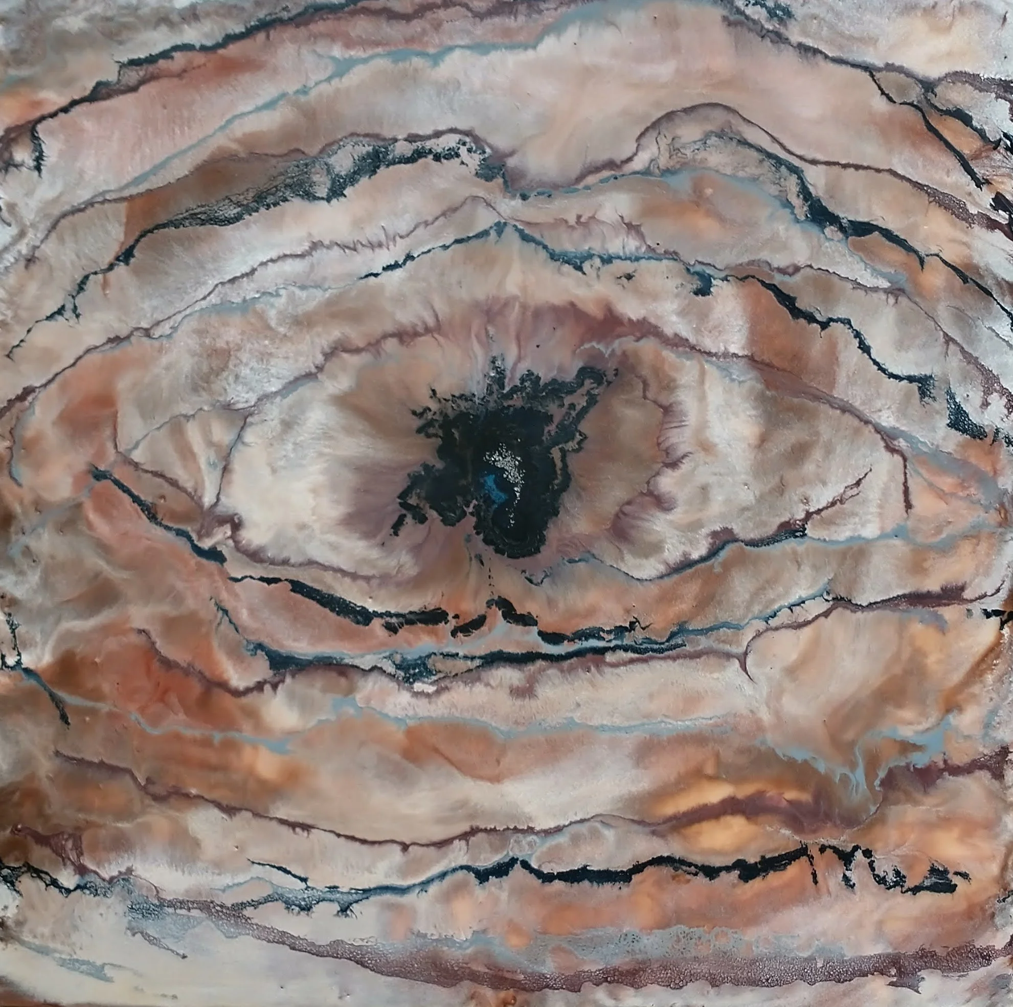Frozen Patterns
Encaustic on board, 12x12
