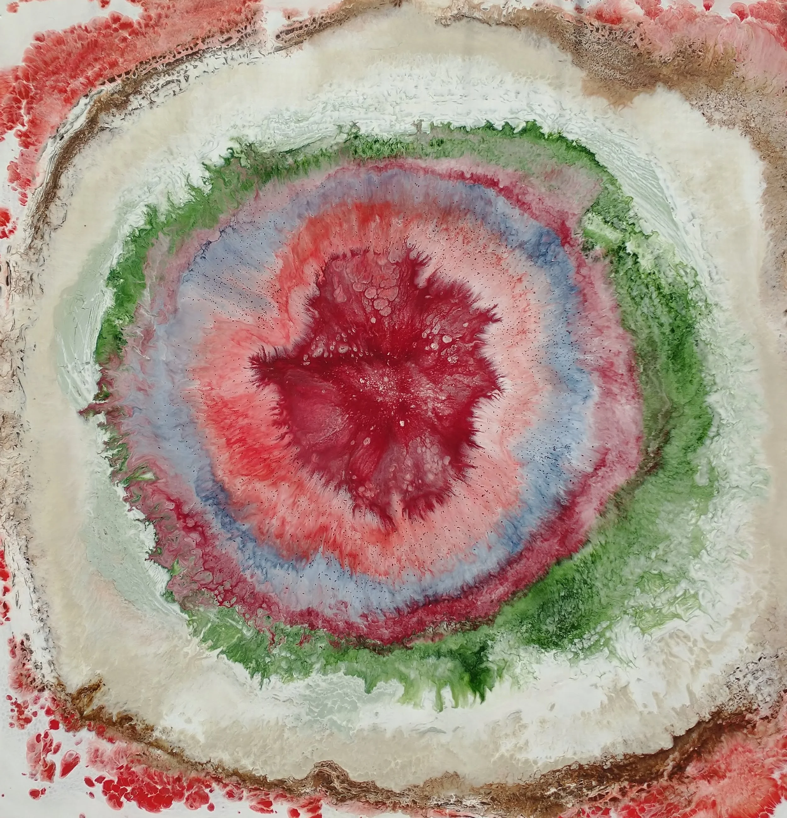 Heart Beat
Encaustic on board, 12x12