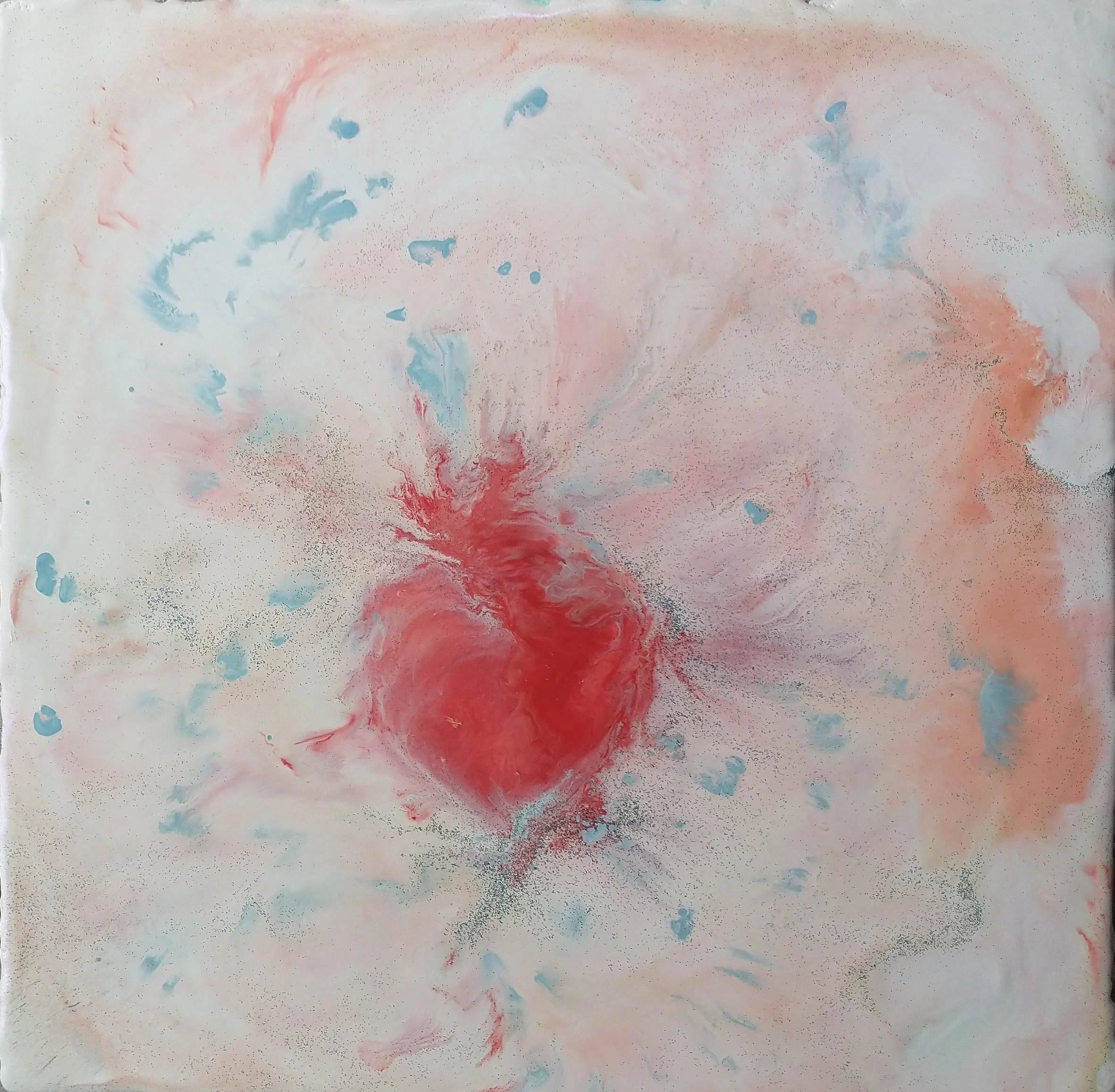 Sacred Heart
Encaustic on board, 12x12