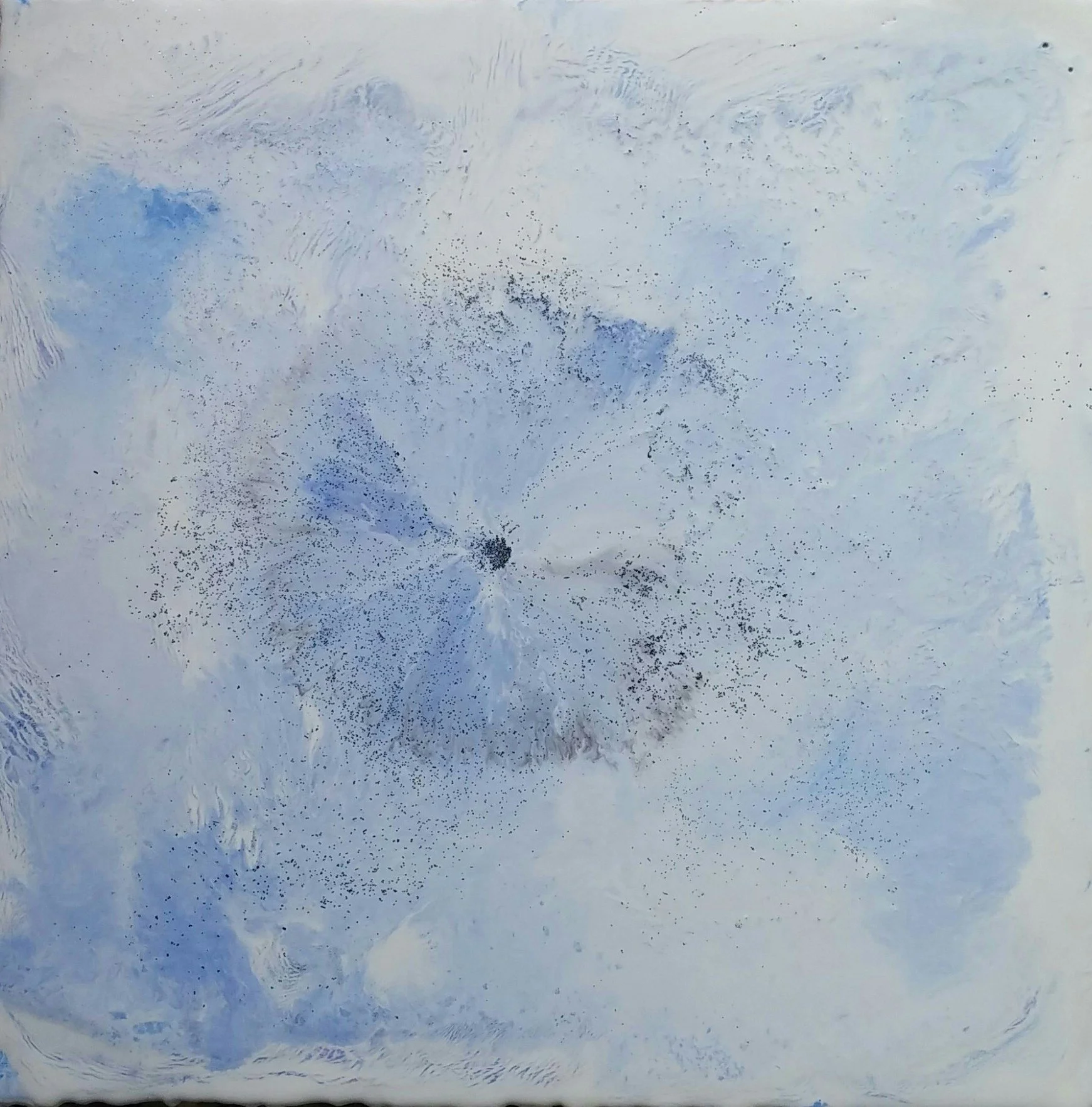 Centering  
encaustic on board, 18x18