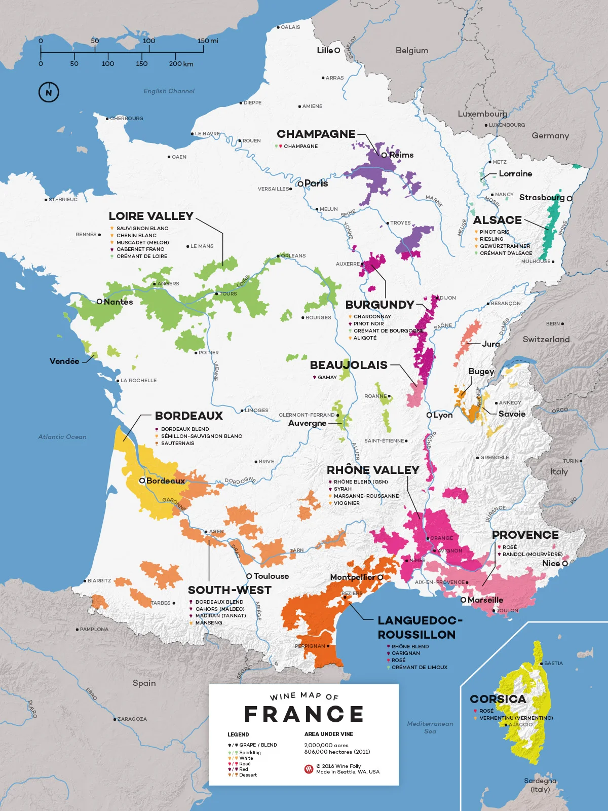 French Wine Exploration Map