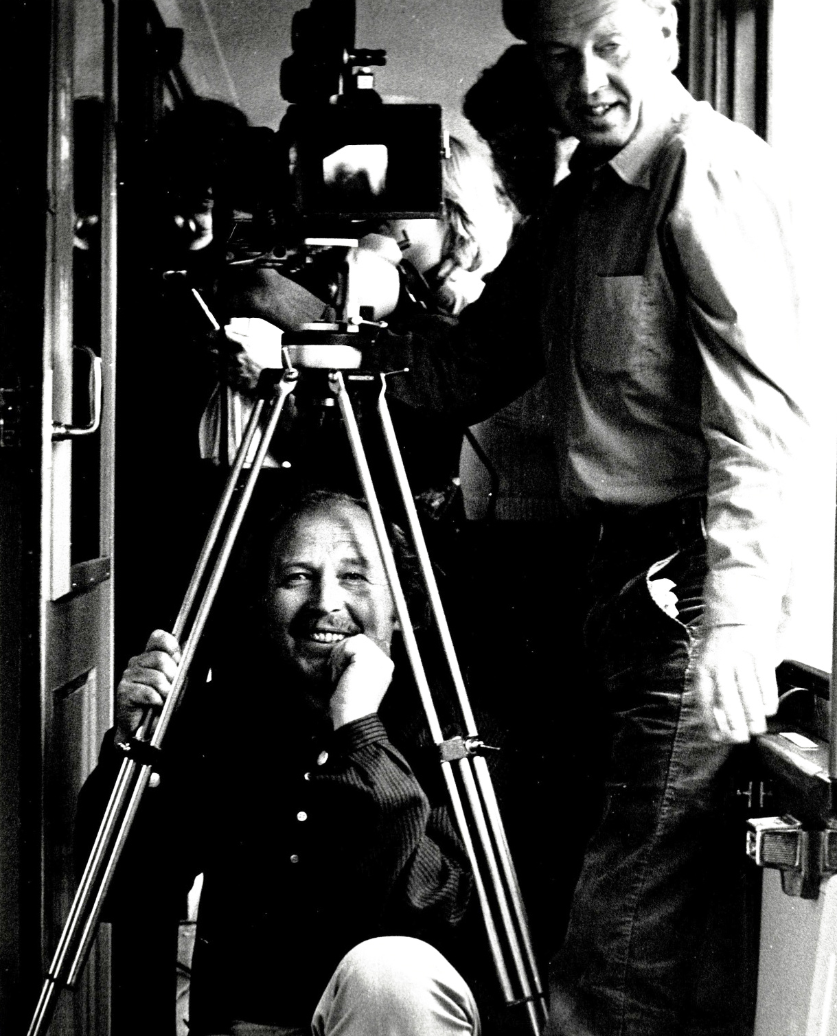 Andersen on set during the filming of "The Summer I turned 15". Photo: The Norgwegian National Library