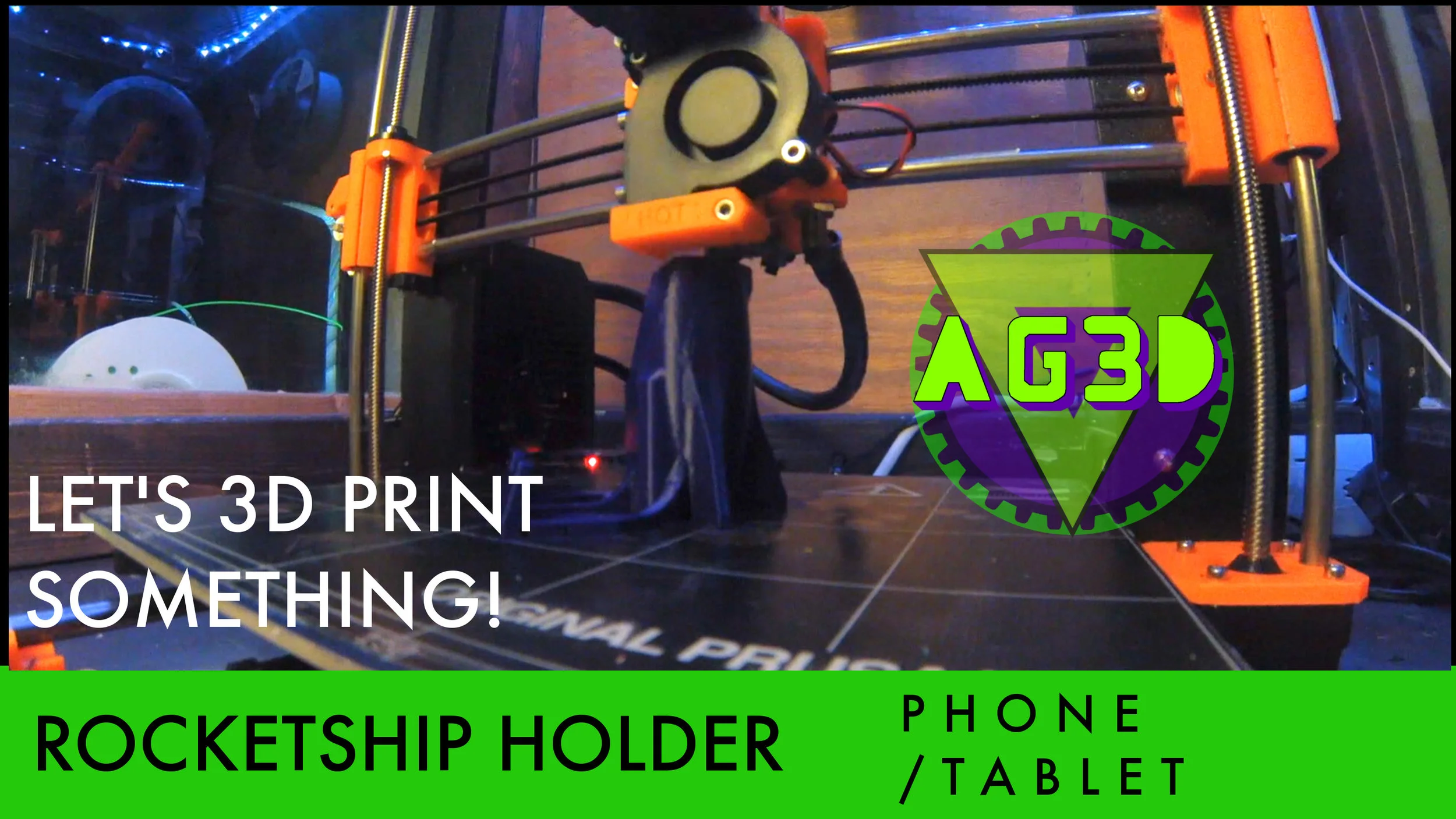 Let's 3D Print Something | Rocketship Phone & Tablet Holder