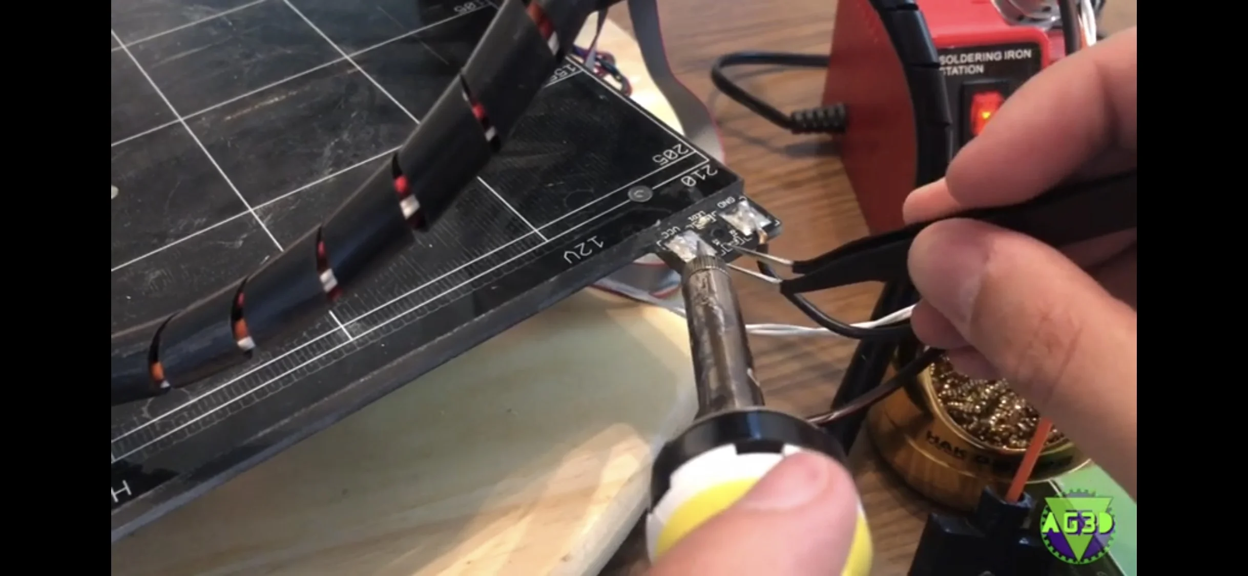 SOLDERING PRINT BED ON PRUSA I3 MK2