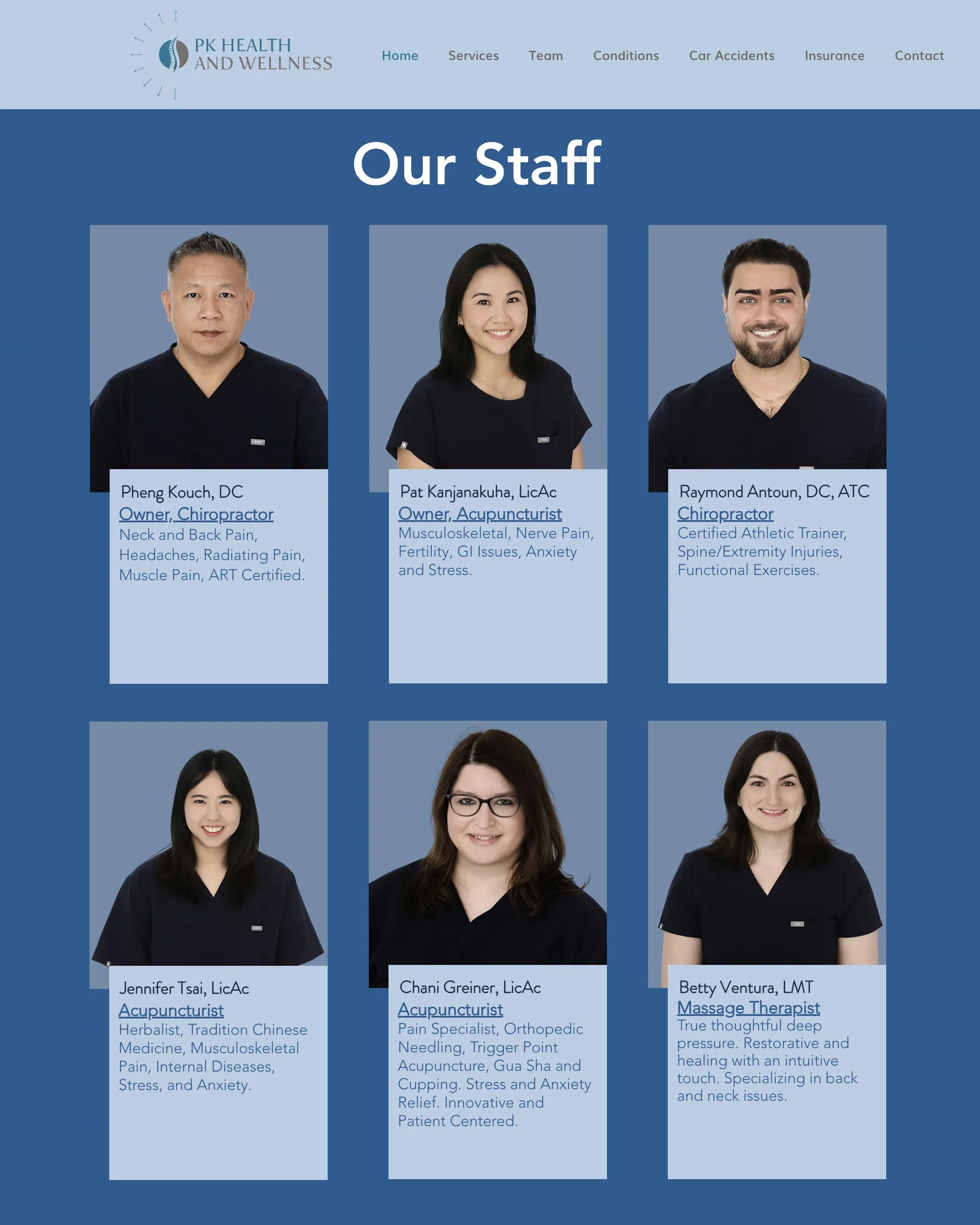 Headshots for PK Wellness in Natick MA