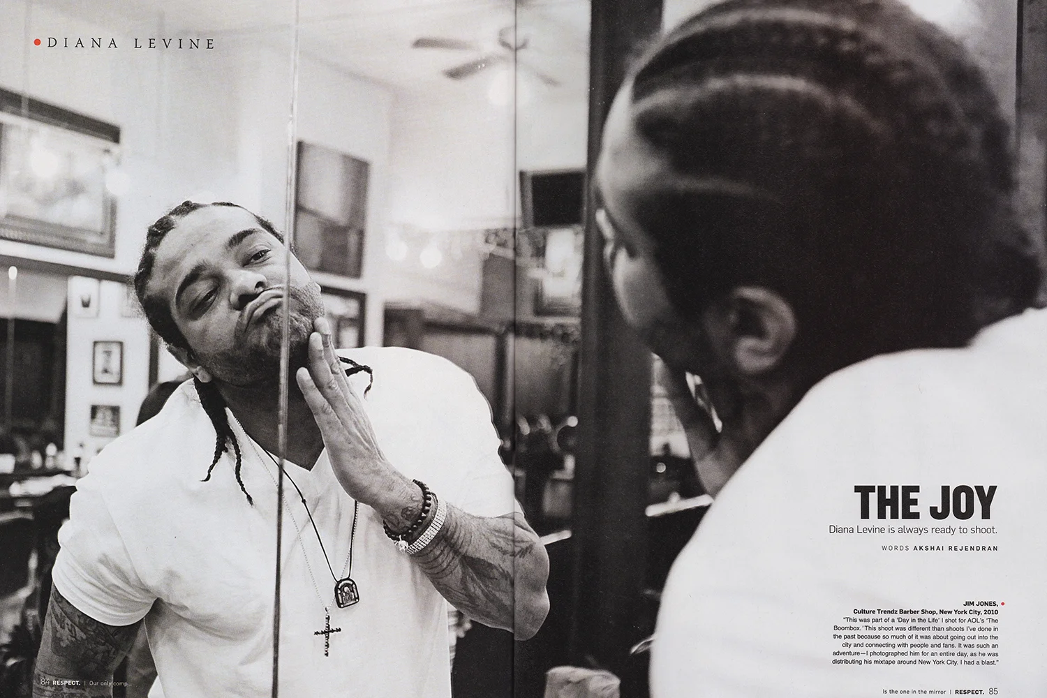 Jim Jones, Respect Magazine