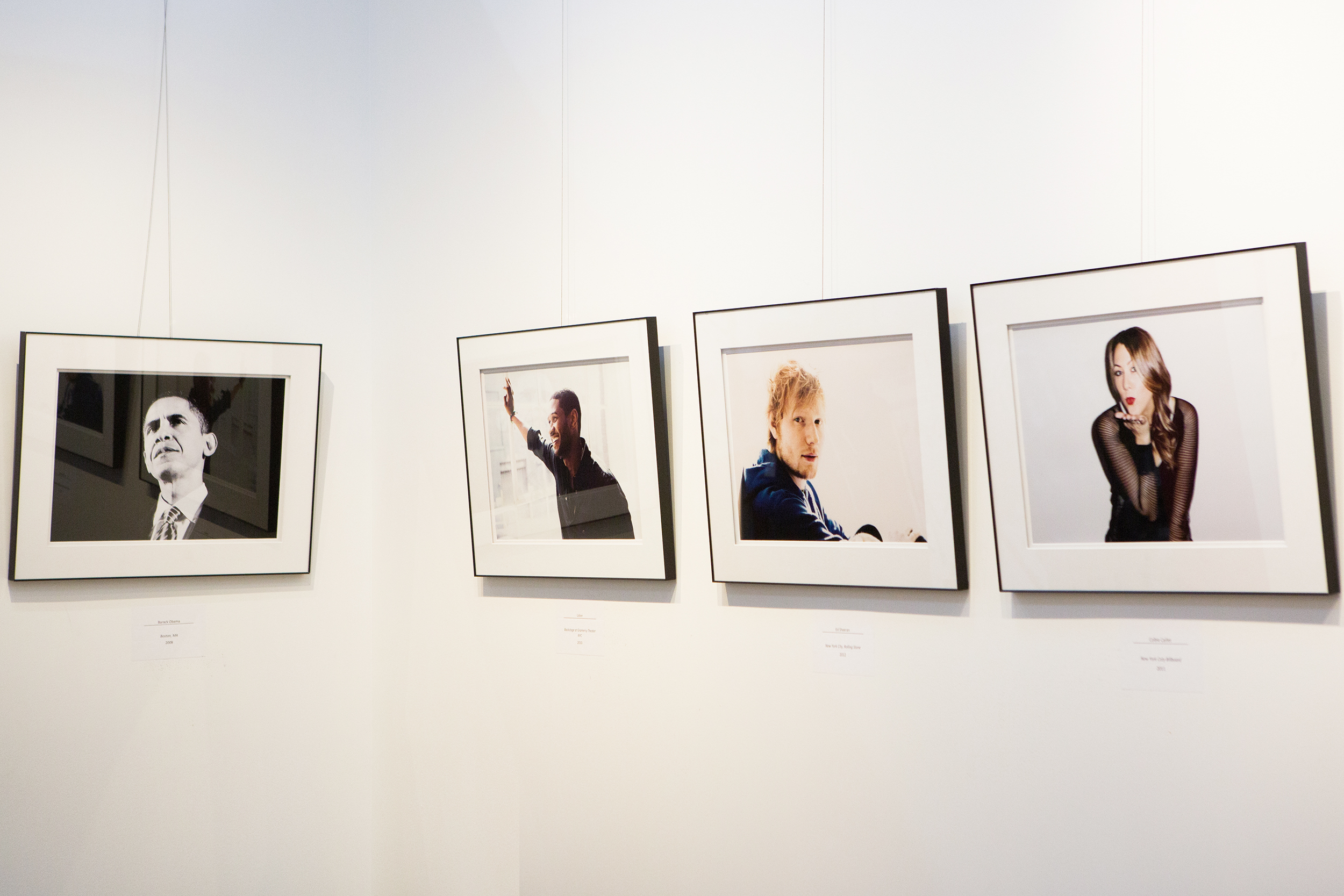 President Barack Obama, Usher, Ed Sheeran, and Colbie Caillet