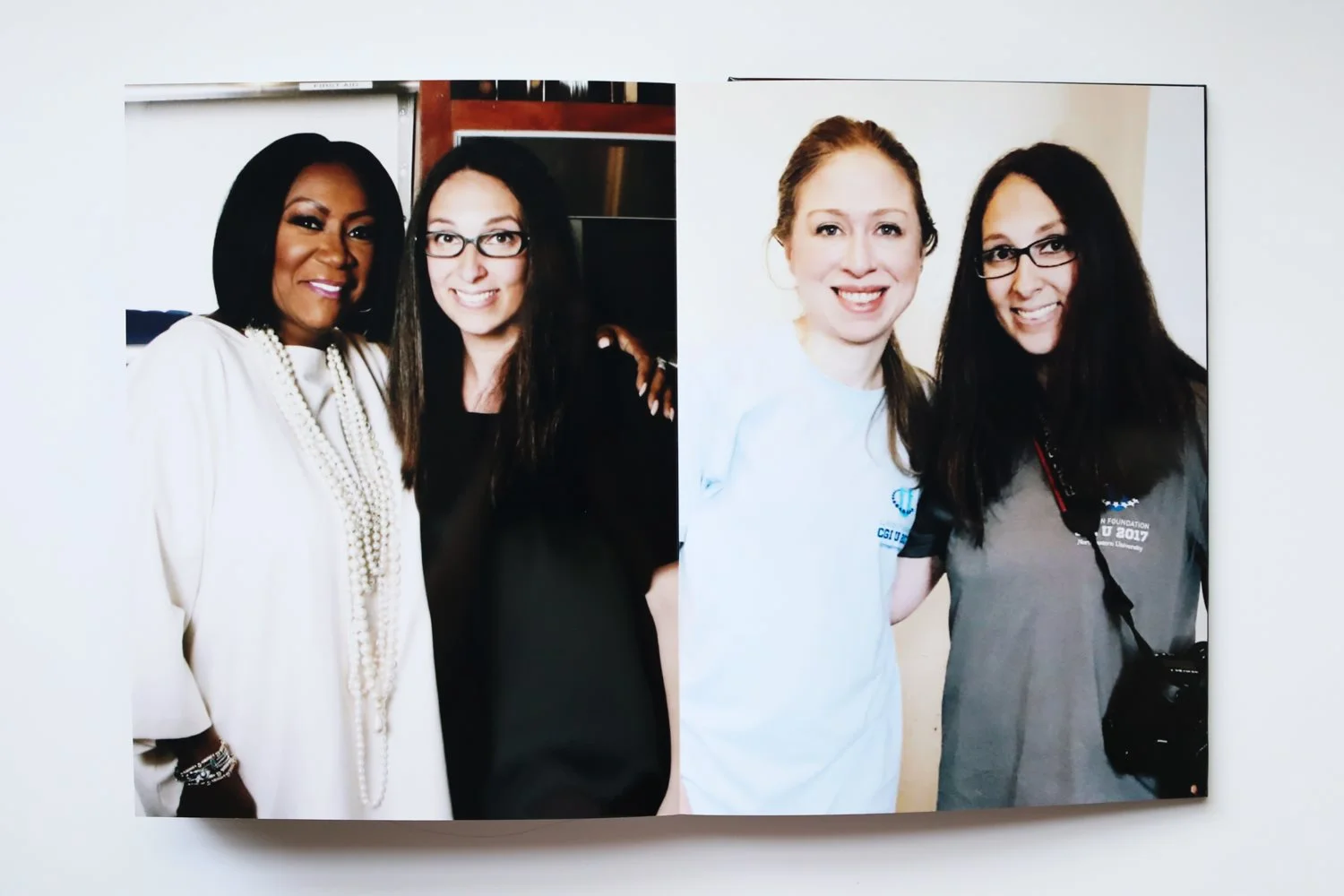 Behind the scenes: Diana Levine and Patti LaBelle, Diana Levine and Chelsea Clinton
