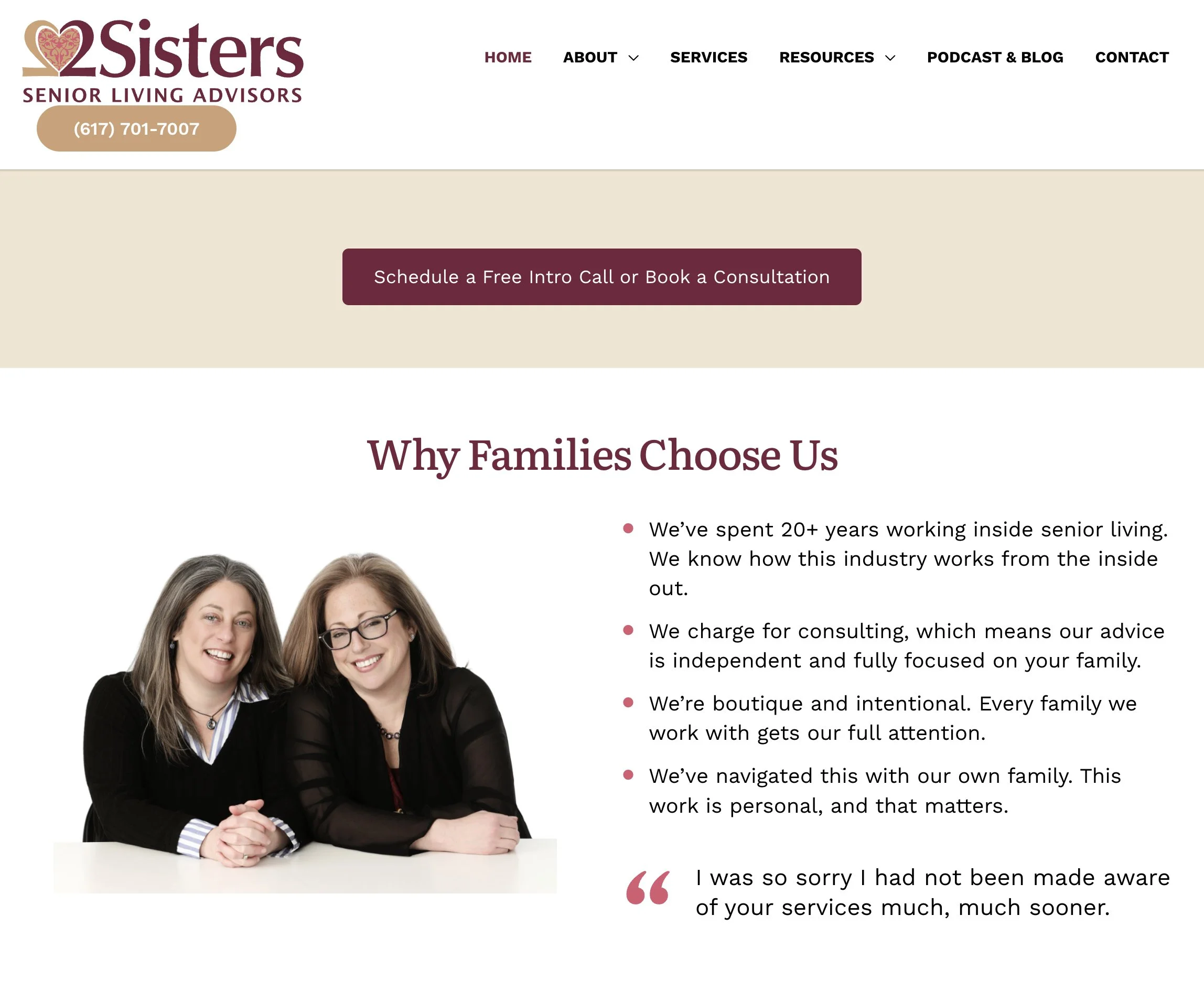 2Sisters Senior Living Advisors