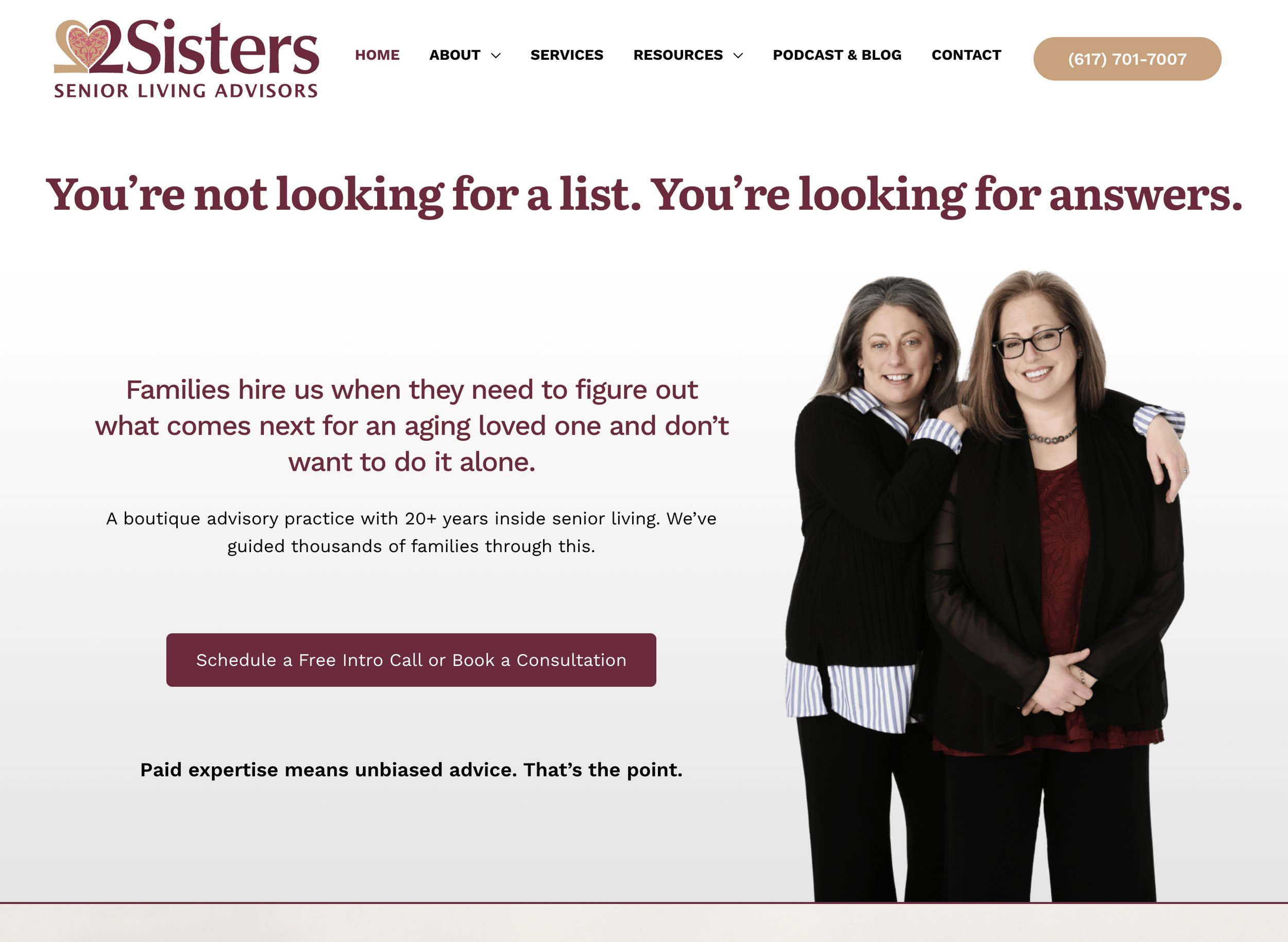 2Sisters Senior Living Advisors