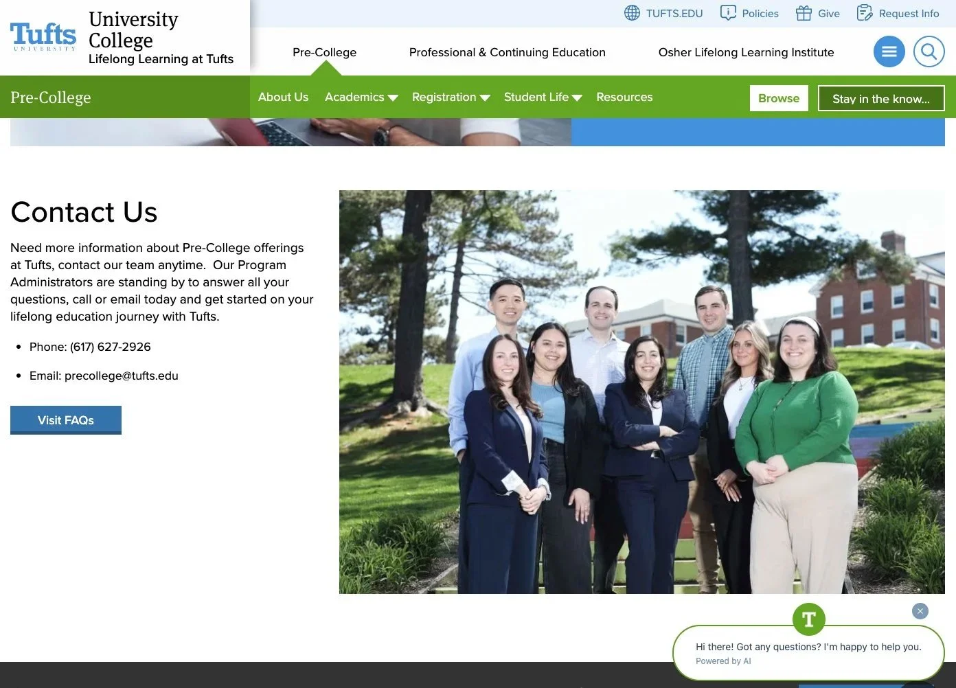 Tufts University Precollege