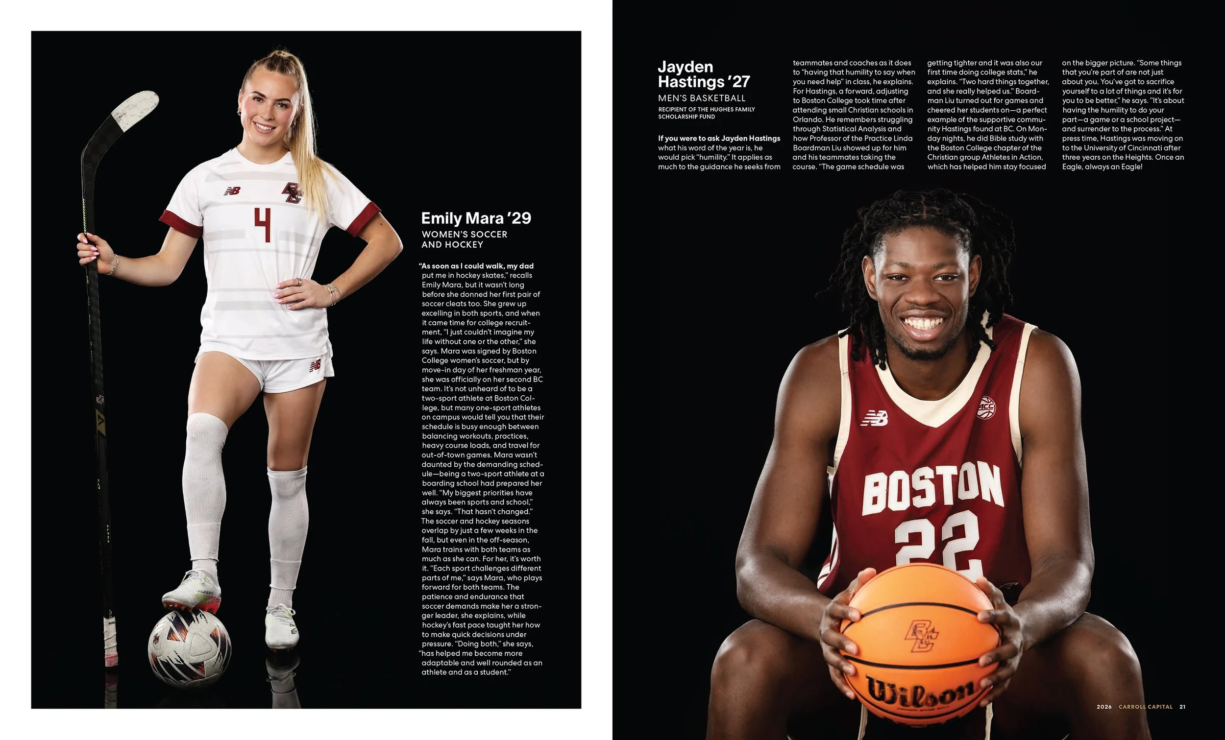 Boston College Carroll School of Management, 2026 issue of Carroll Capital Magazine