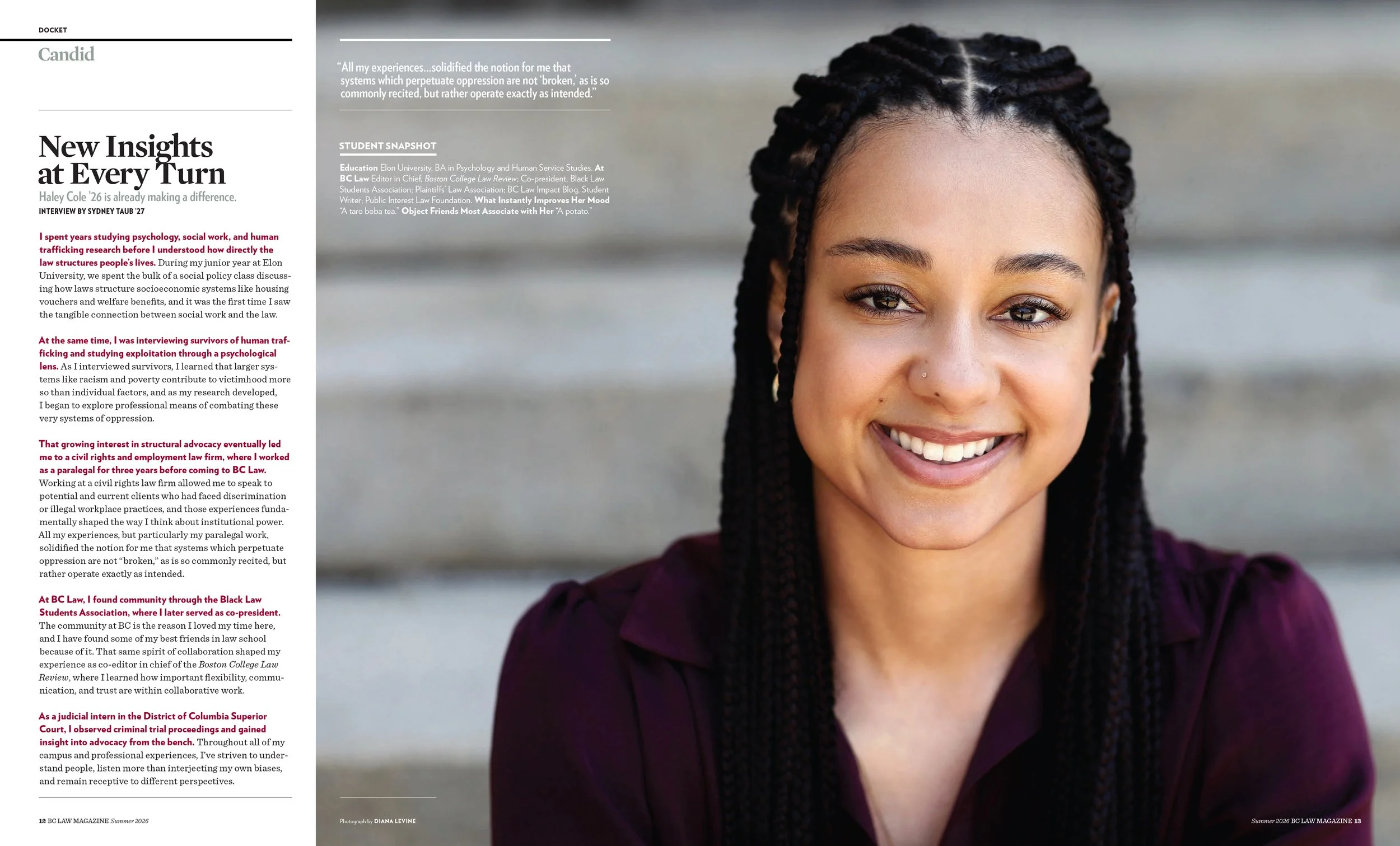 BC Law Magazine, 2026