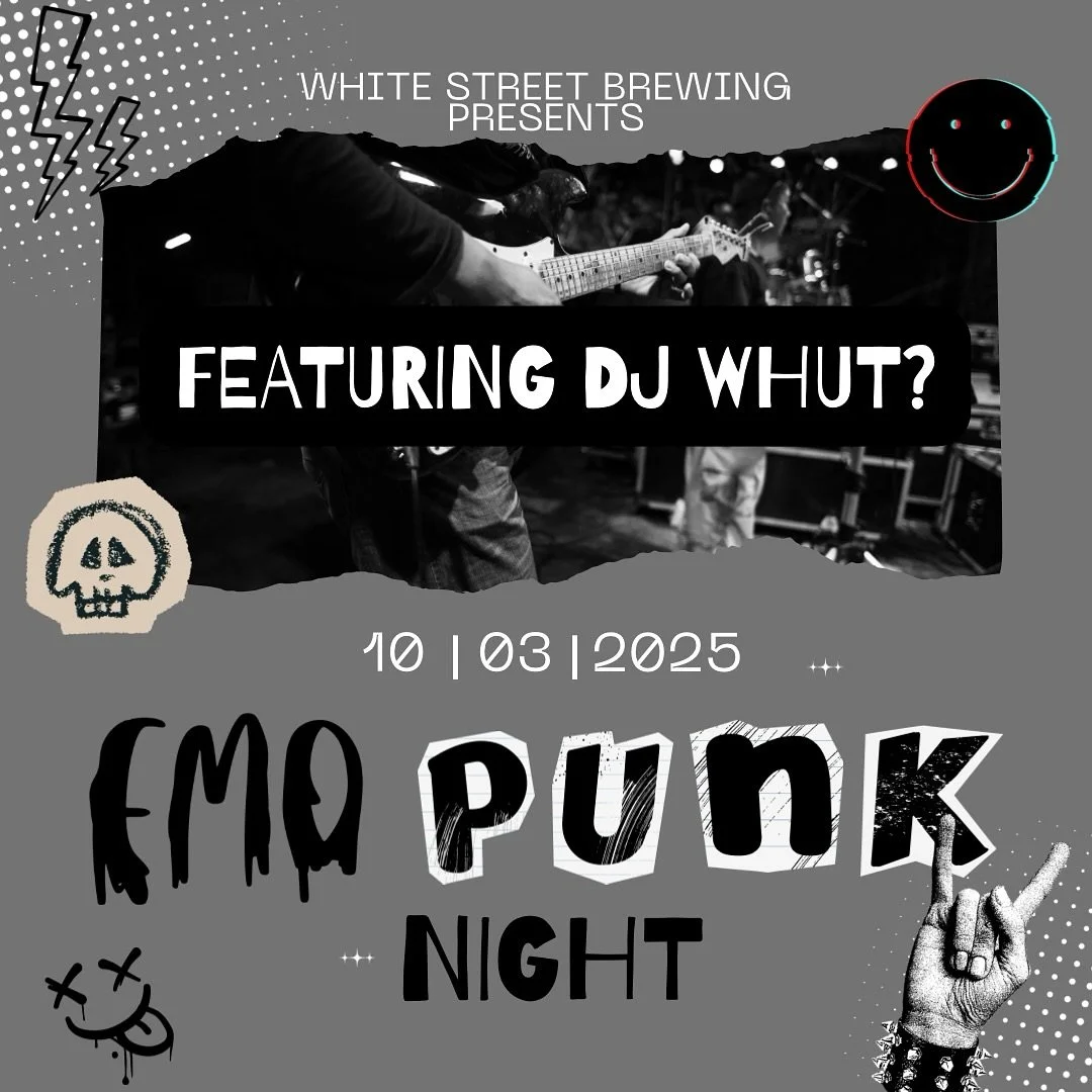 It&rsquo;s not a phase&hellip; it&rsquo;s a party! 🎶 🖤 Join us Friday night from 7pm&ndash;close for Emo Pop Punk Night with DJ Whut? Expect beers on tap, cocktails to match your mood, and all the songs you loved (and still do) from Fall Out Boy, M