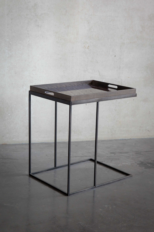 Designer sofa shop tables and Ethnicraft beds.