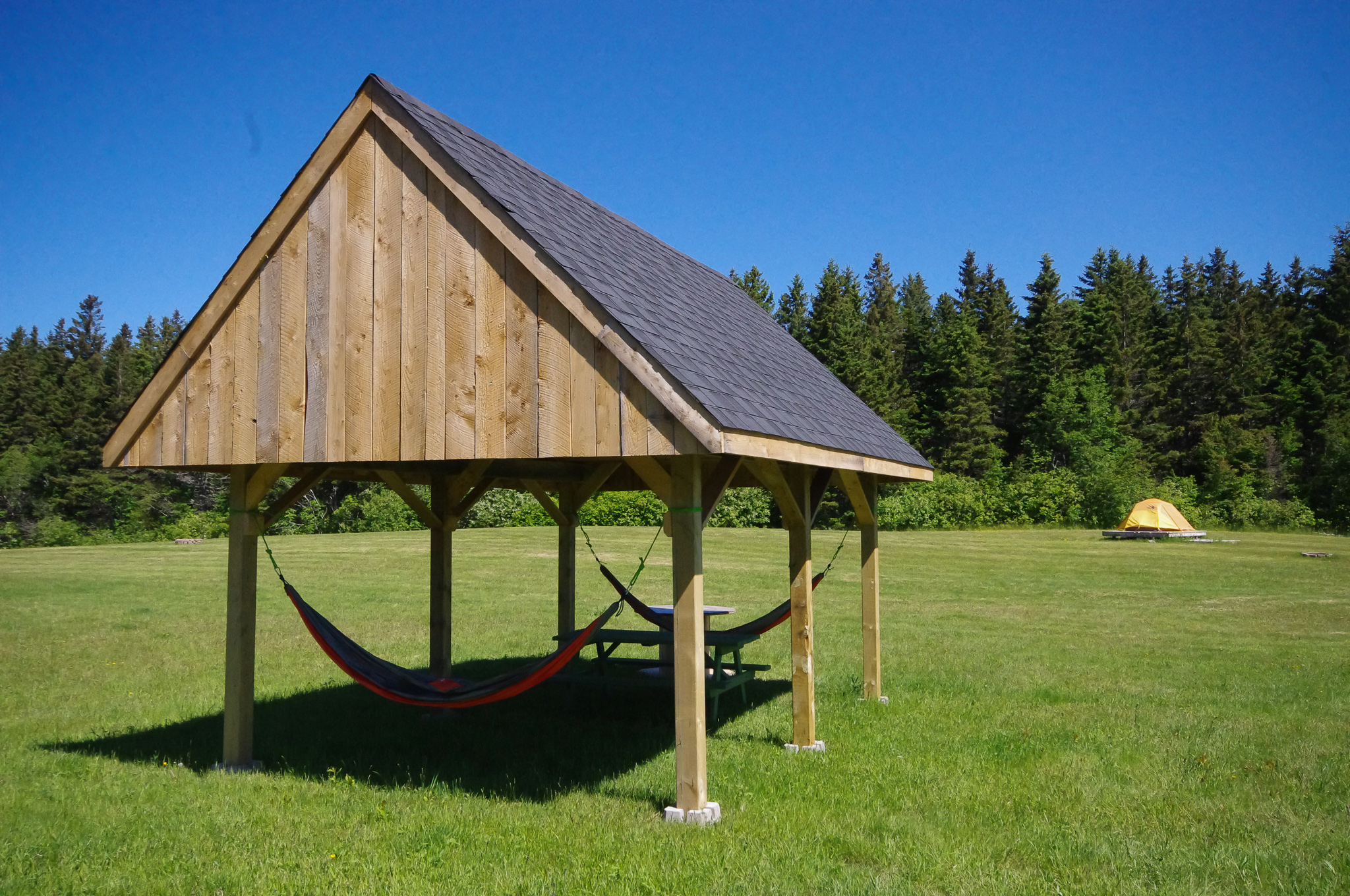 Relax in the hammocks